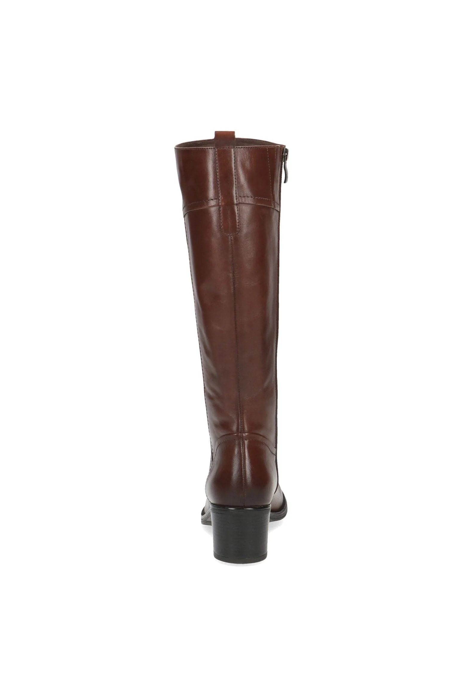 Knee High Leather Boots - Cognac Nappa - Image 5