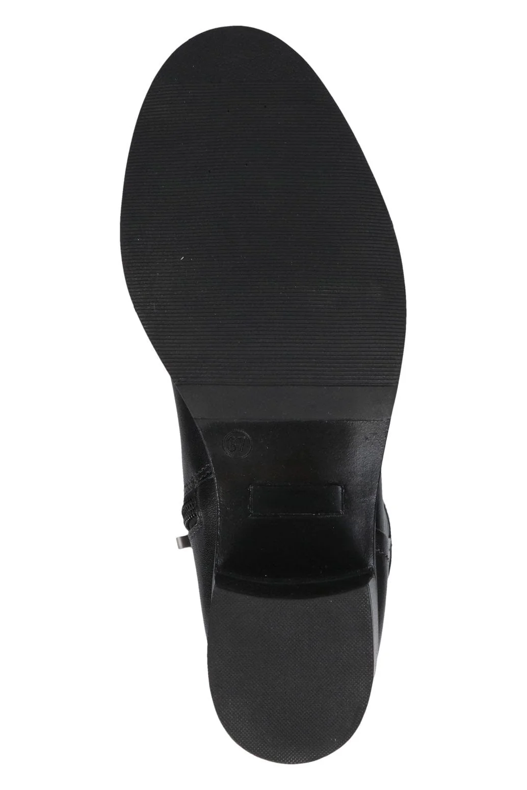 Leather Knee High Boots - Black Nappa - Image 6