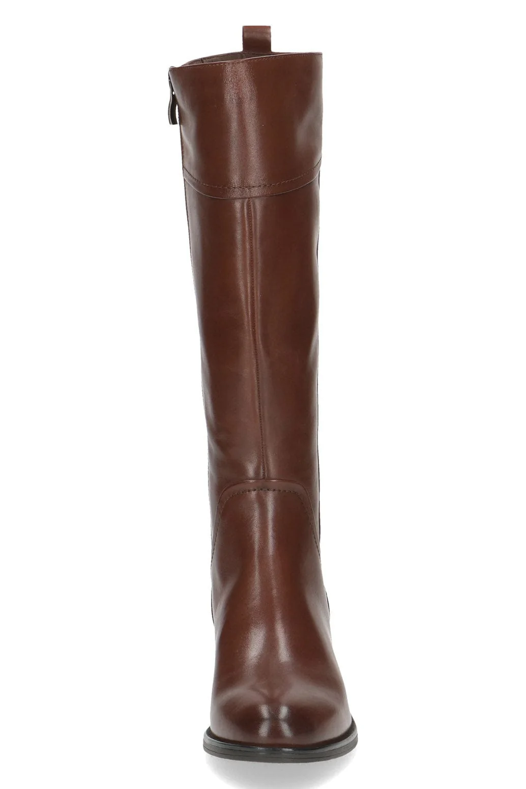 Leather Knee High Boots - Cognac Nappa - Image 4