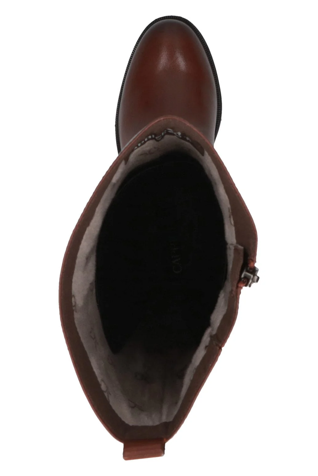 Leather Knee High Boots - Cognac Nappa - Image 6