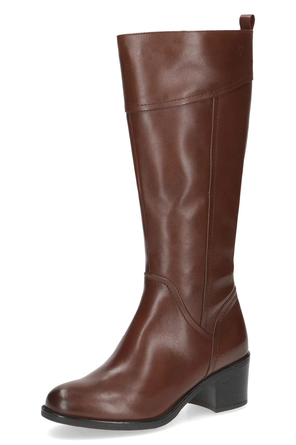 Leather Knee High Boots - Cognac Nappa - Image 7