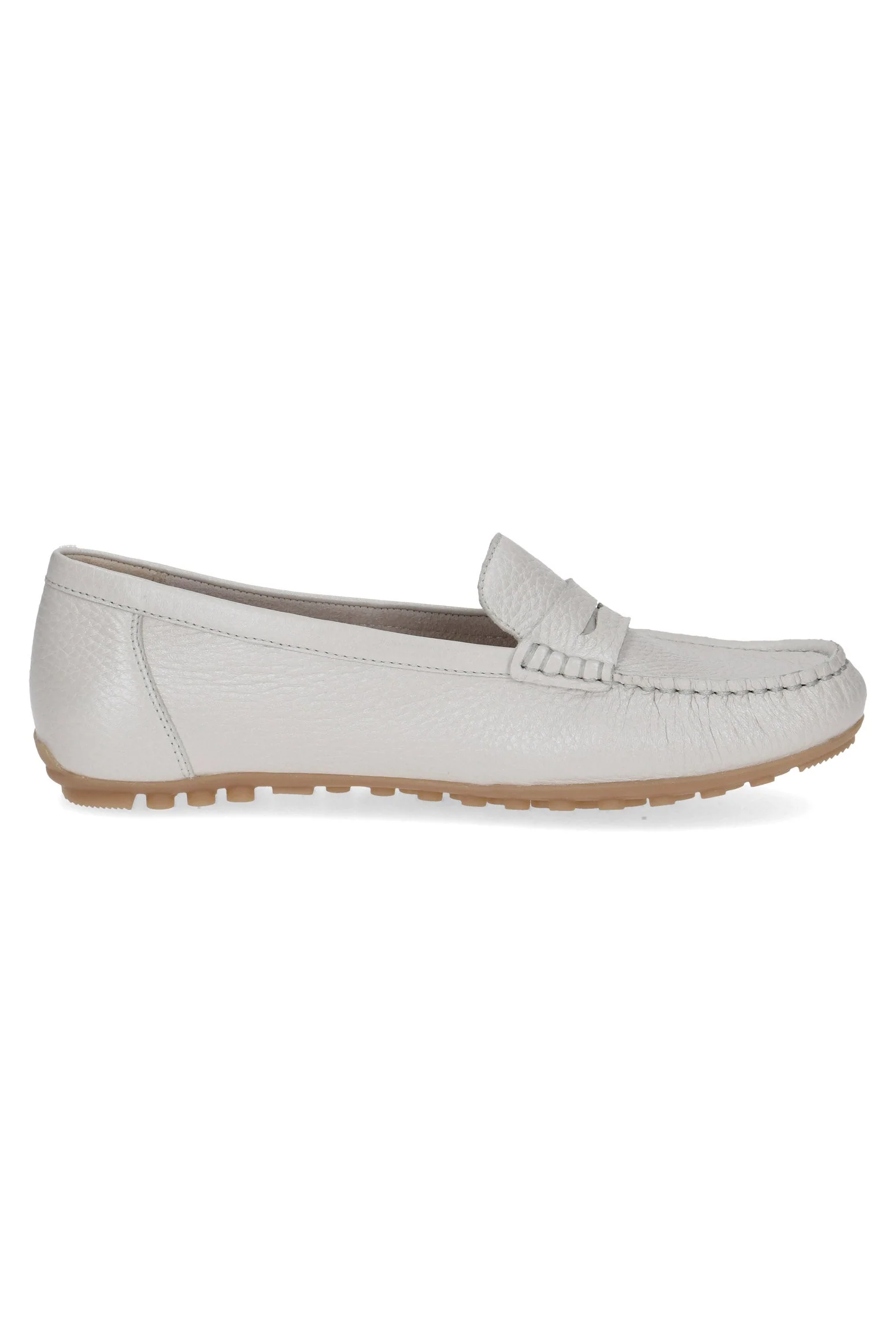 Leather Moccasin Shoes - Pearl - Image 2