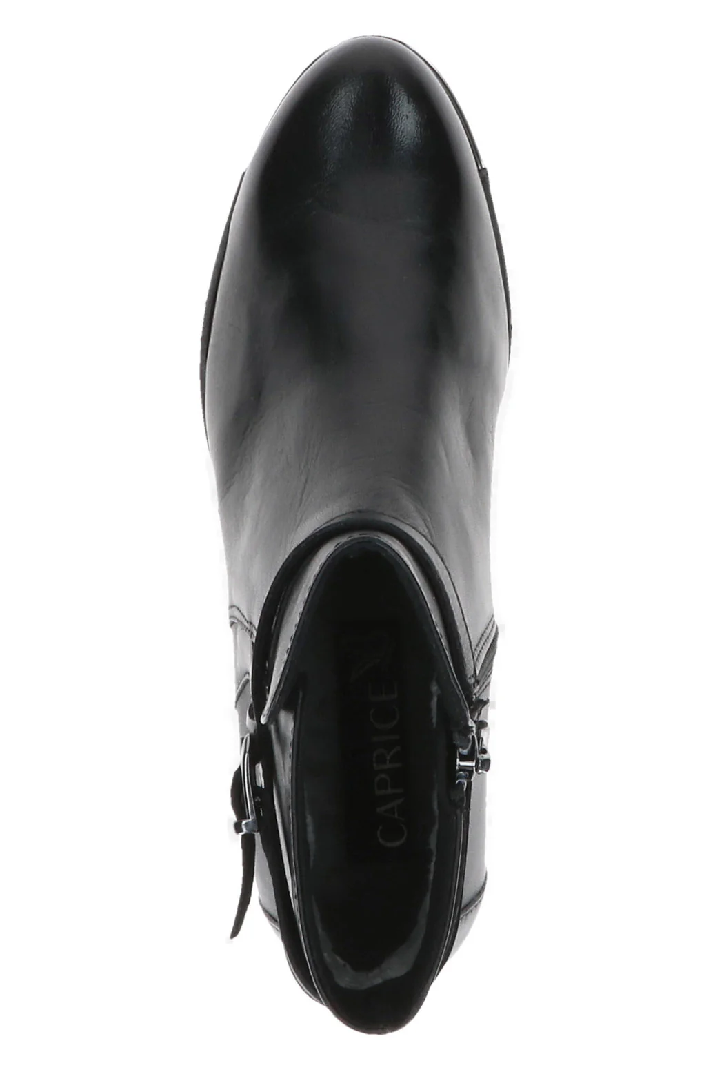 Leather Strap Detail Ankle Boots - Black Nappa - Image 4