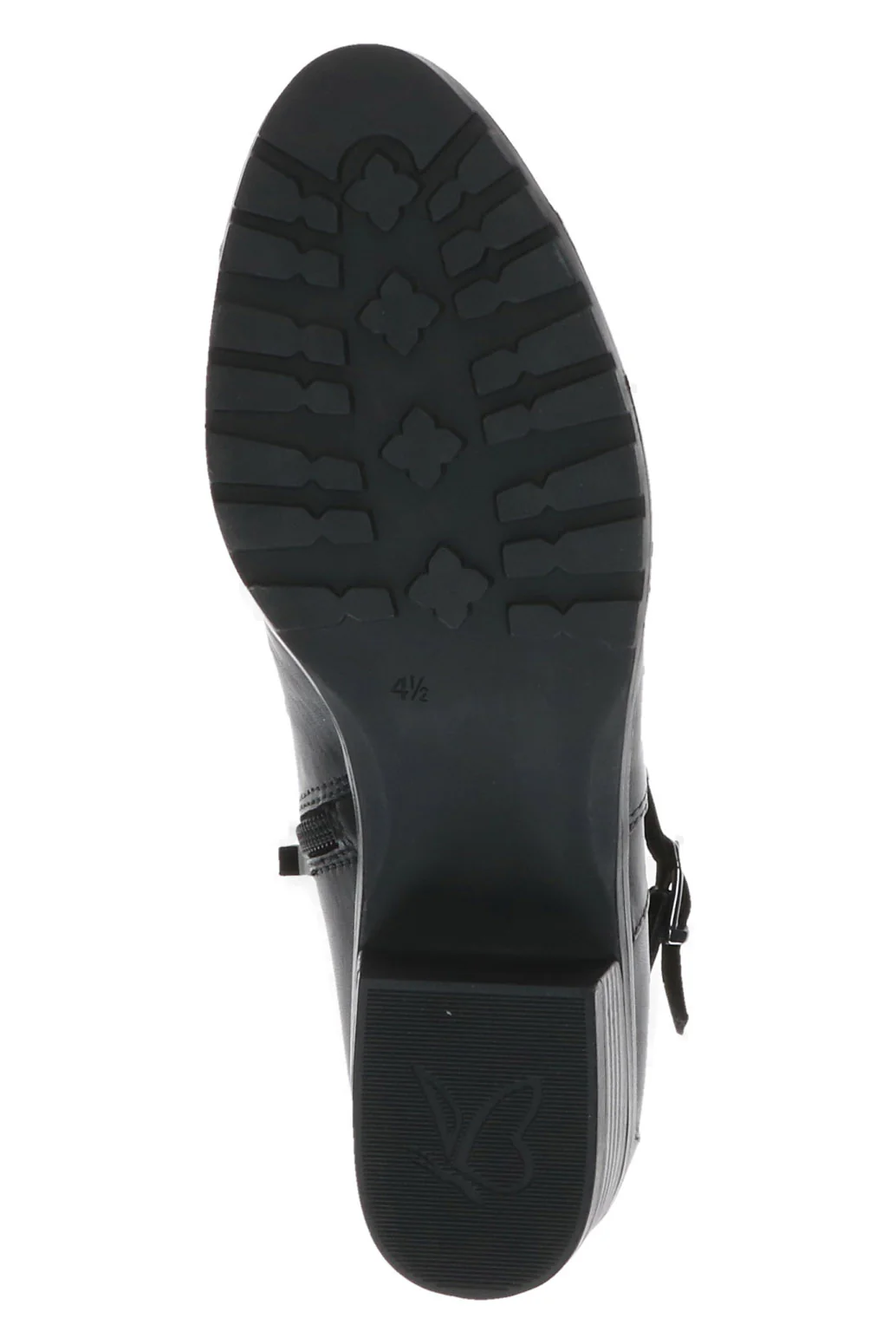 Leather Strap Detail Ankle Boots - Black Nappa - Image 7