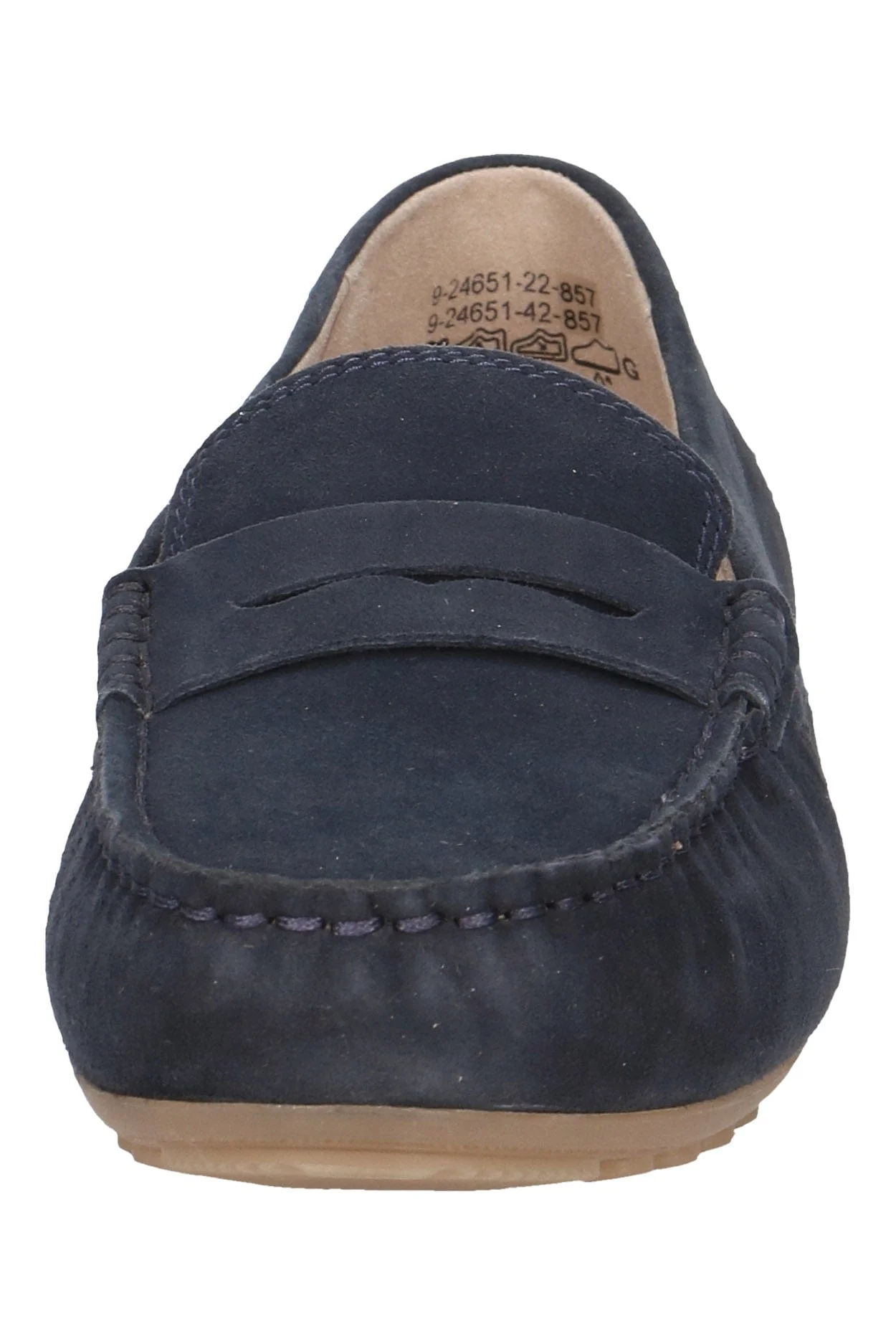 Leather Suede Moccasin Shoes - Ocean Suede - Image 4