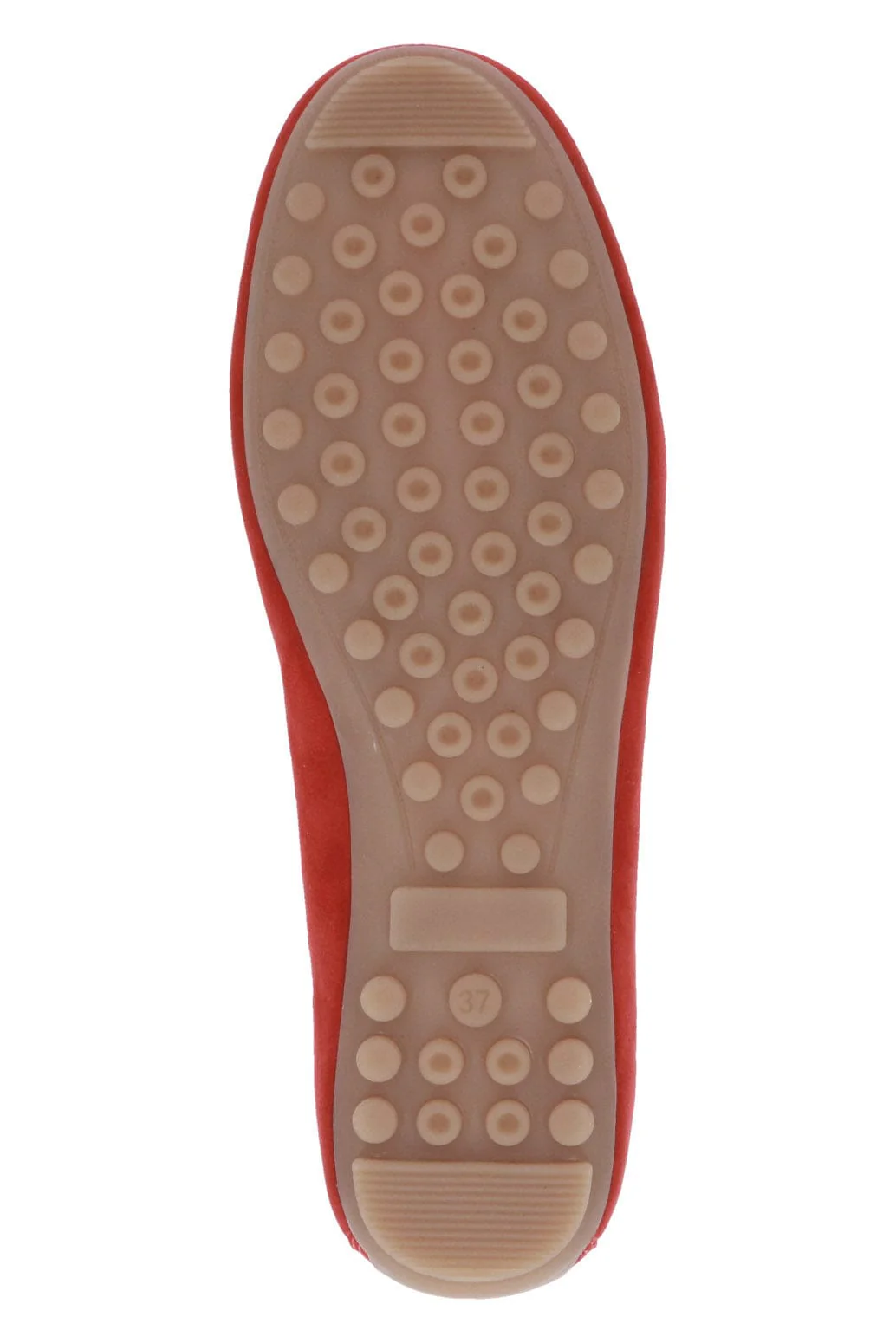 Leather Suede Moccasin Shoes - Red Suede - Image 6