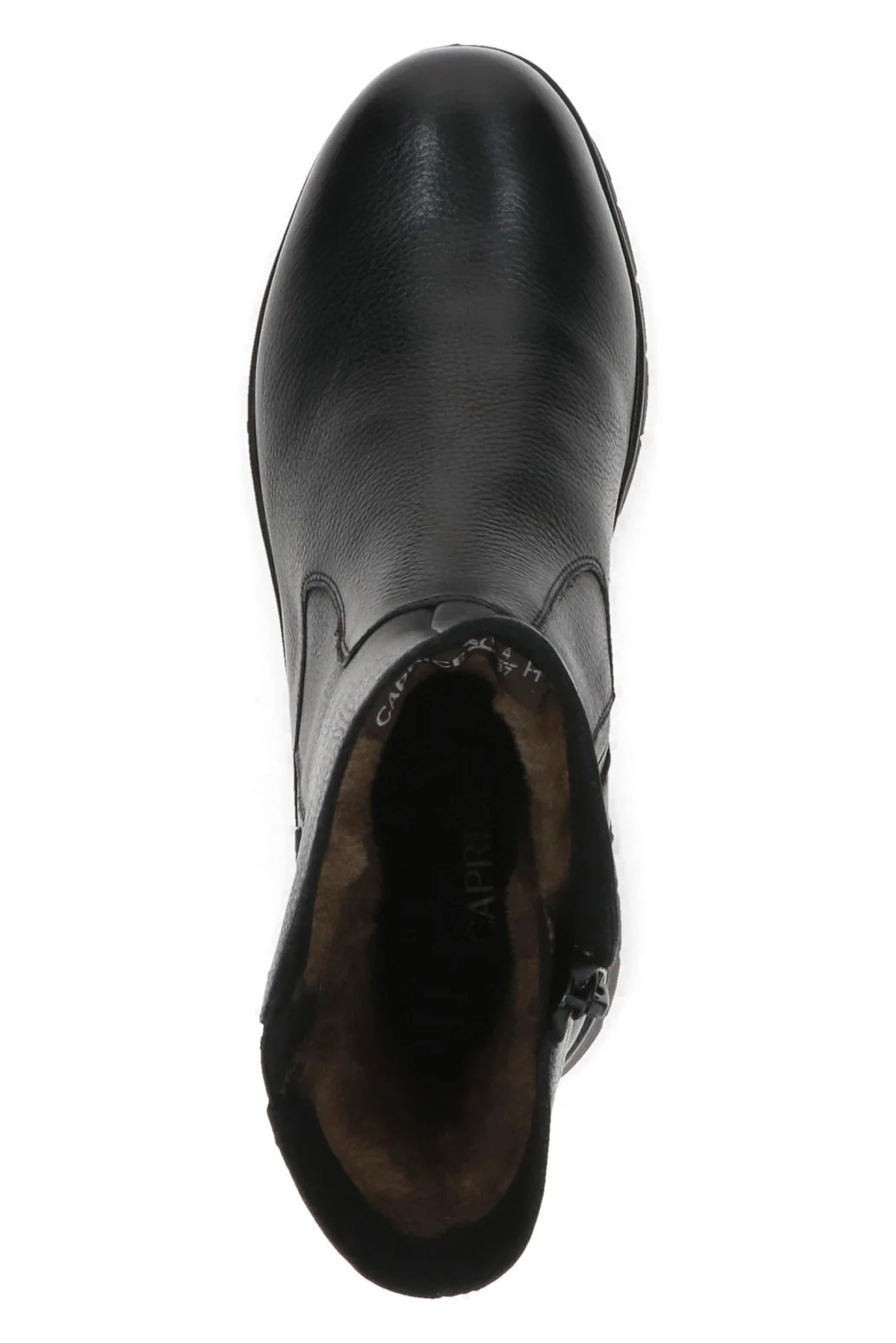Leather TEX & BLUE GRIP Wide Fit Boots - Black Nappa - Image 4