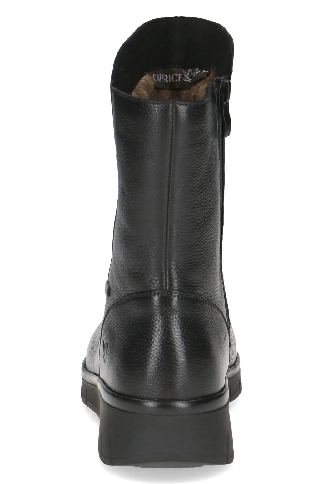 Leather TEX & BLUE GRIP Wide Fit Boots - Black Nappa - Image 5