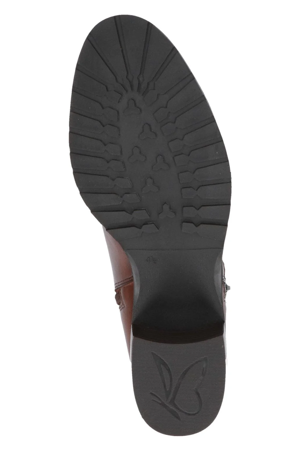 Leather Wide Fit Ankle Boots - Cognac Nappa - Image 7