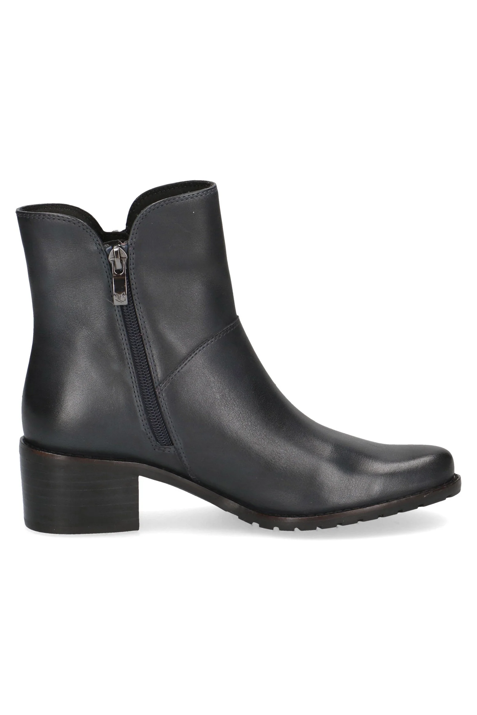 Leather Wide Fit Ankle Boots - Ocean Nappa - Image 2