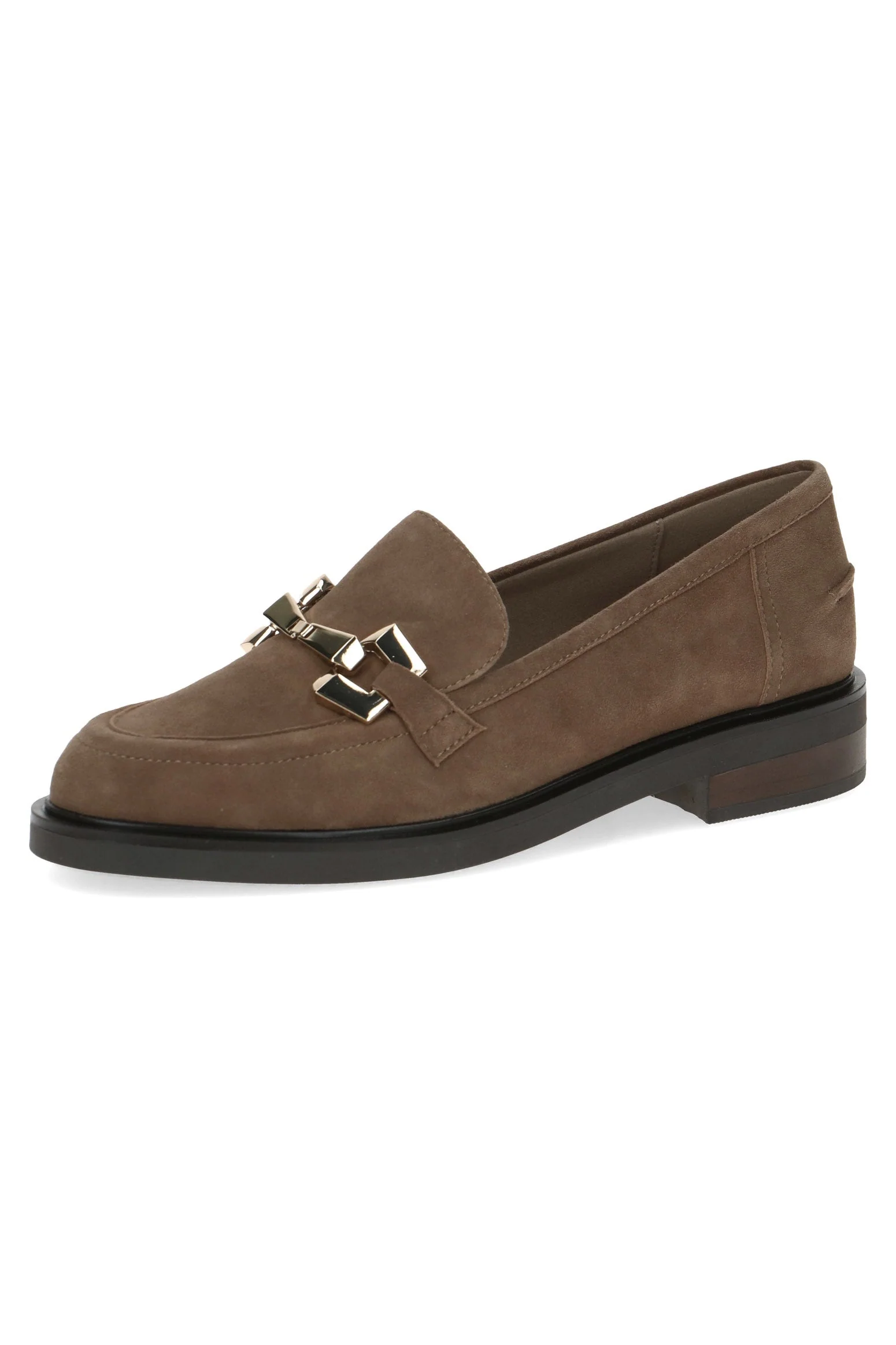 Moccasin Leather Shoes - Taupe Suede - Image 3