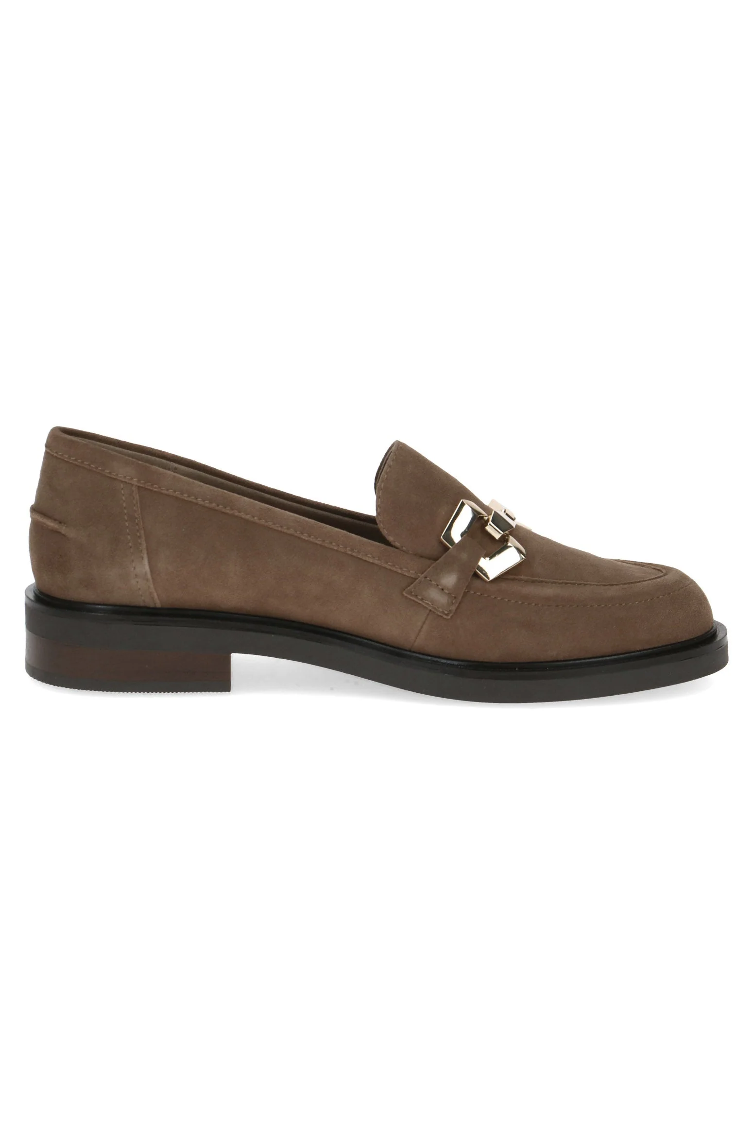 Moccasin Leather Shoes - Taupe Suede - Image 4