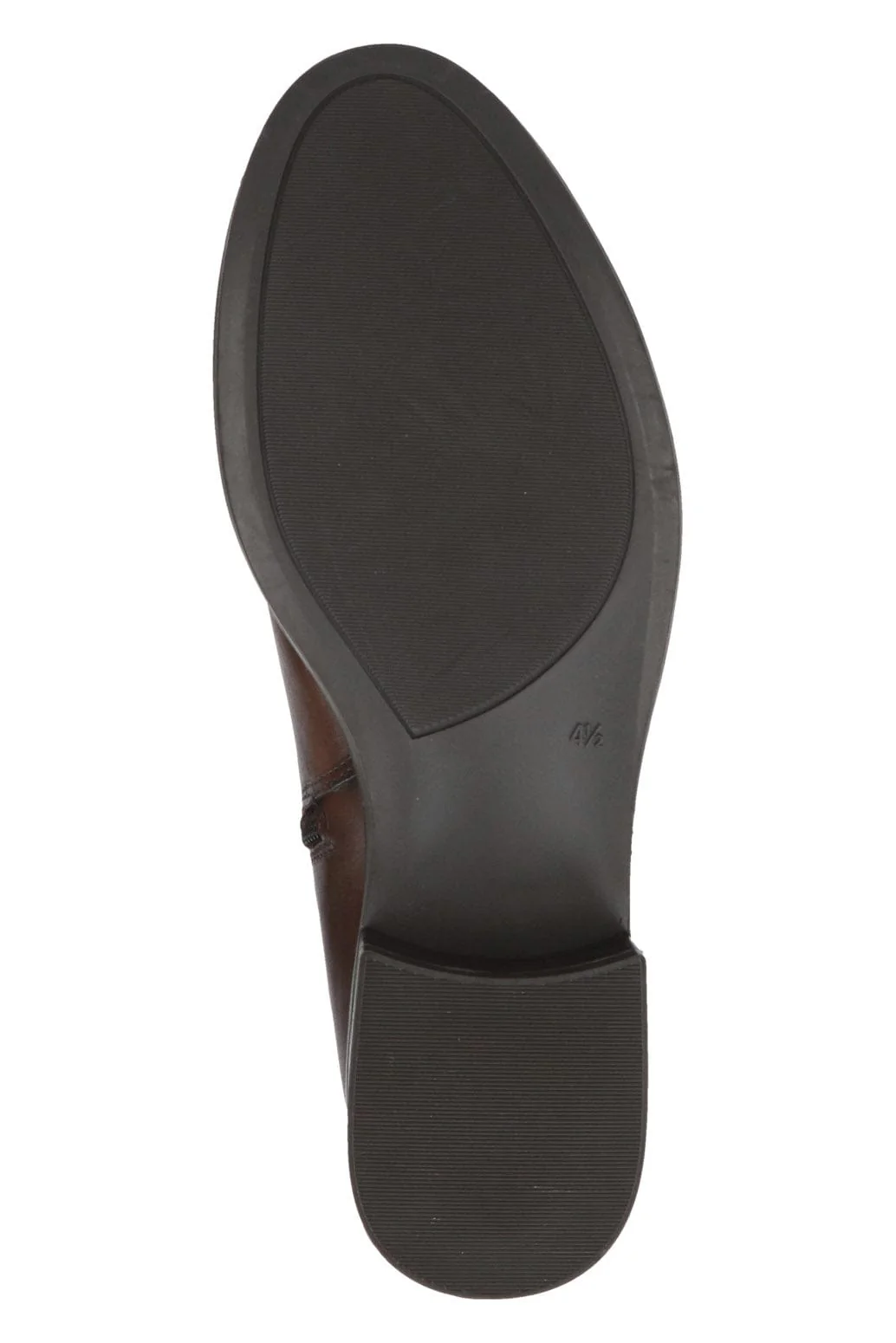 Leather and Stretch Suede Knee High Boots - Dark Brown Comb - Image 7