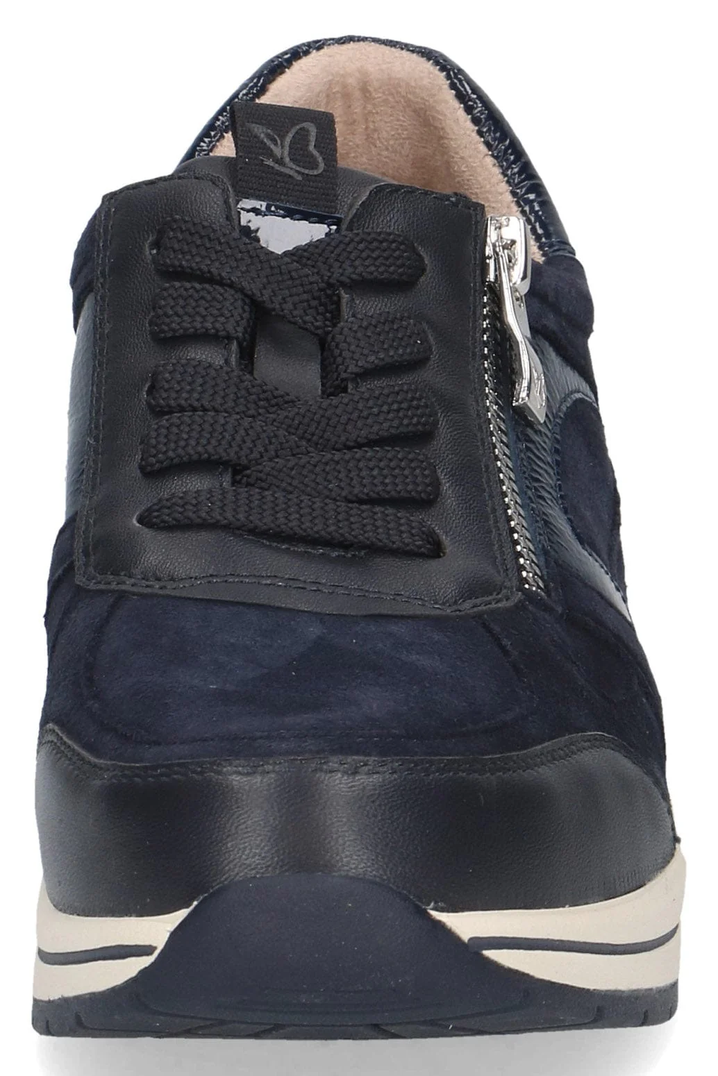 Wide Fit Trainers with Zip Fastening - Ocean Comb - Image 3