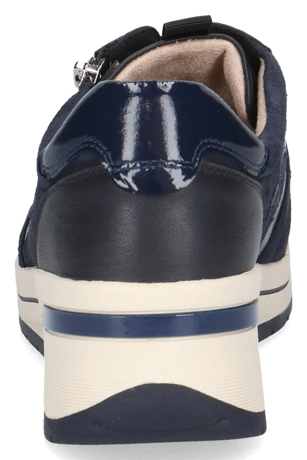 Wide Fit Trainers with Zip Fastening - Ocean Comb - Image 4