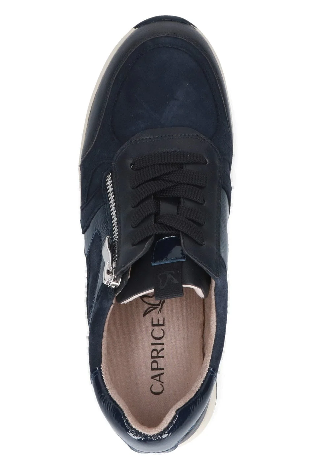 Wide Fit Trainers with Zip Fastening - Ocean Comb - Image 5