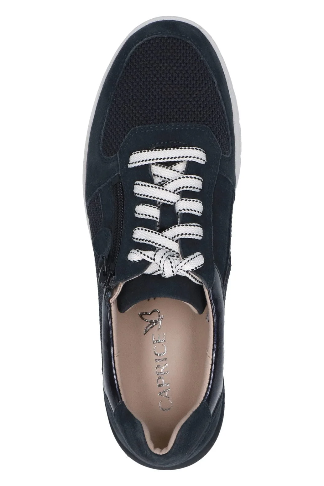 Wide Fit Trainers with Zip Fastening - Ocean Comb - Image 7