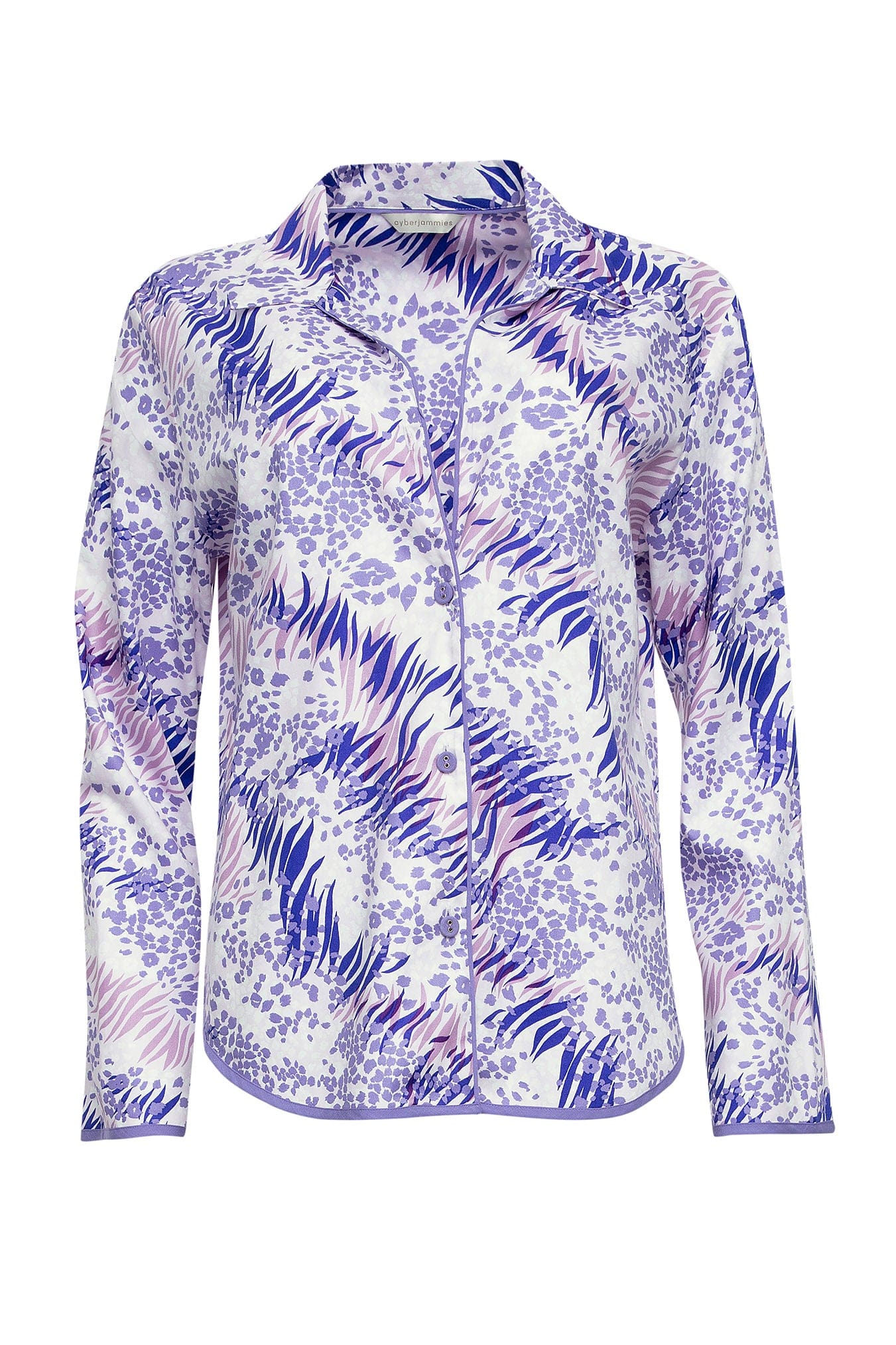 Camila Lilac Animal Print Pyjama Top