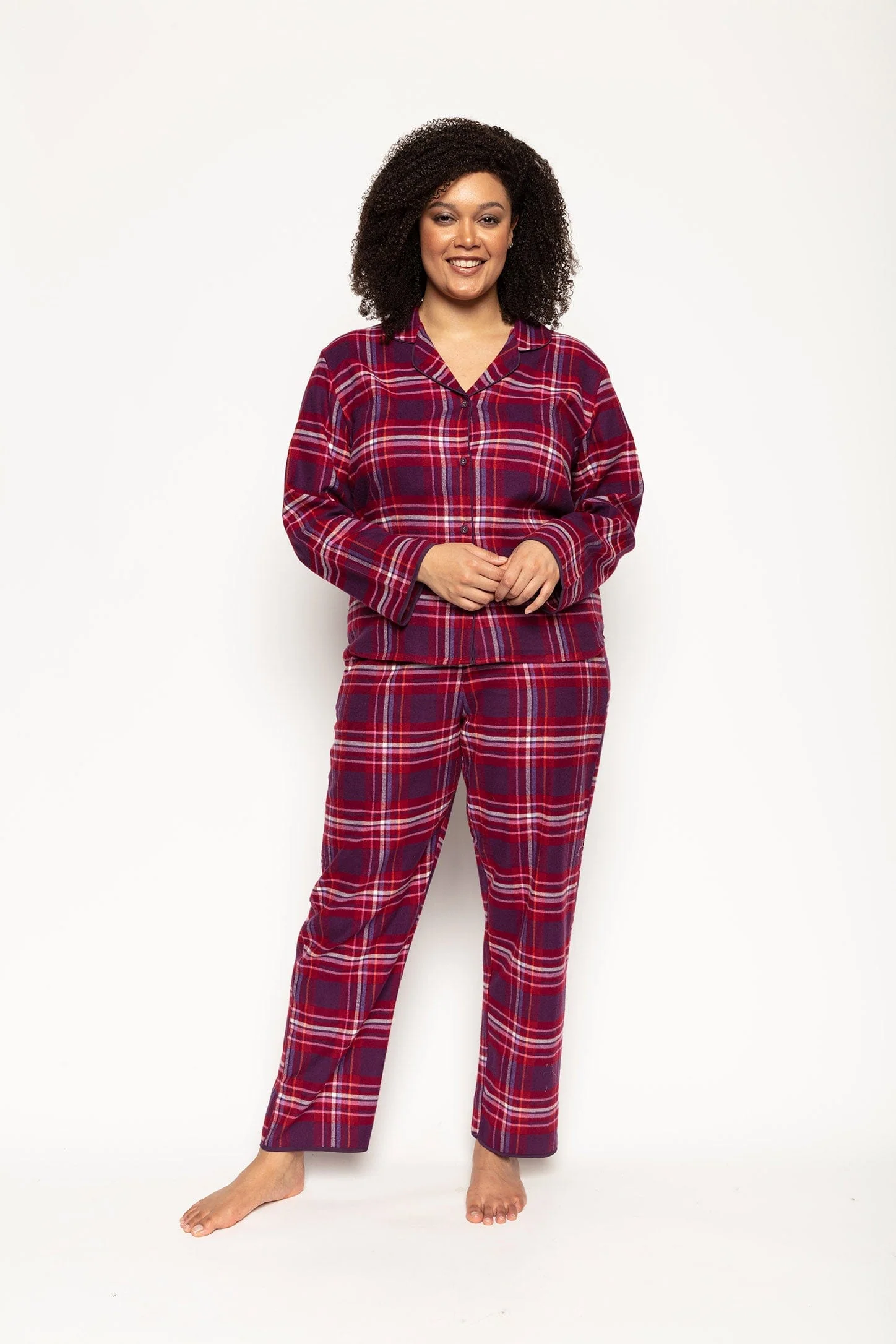 Clarissa Purple Check Top - Image 2