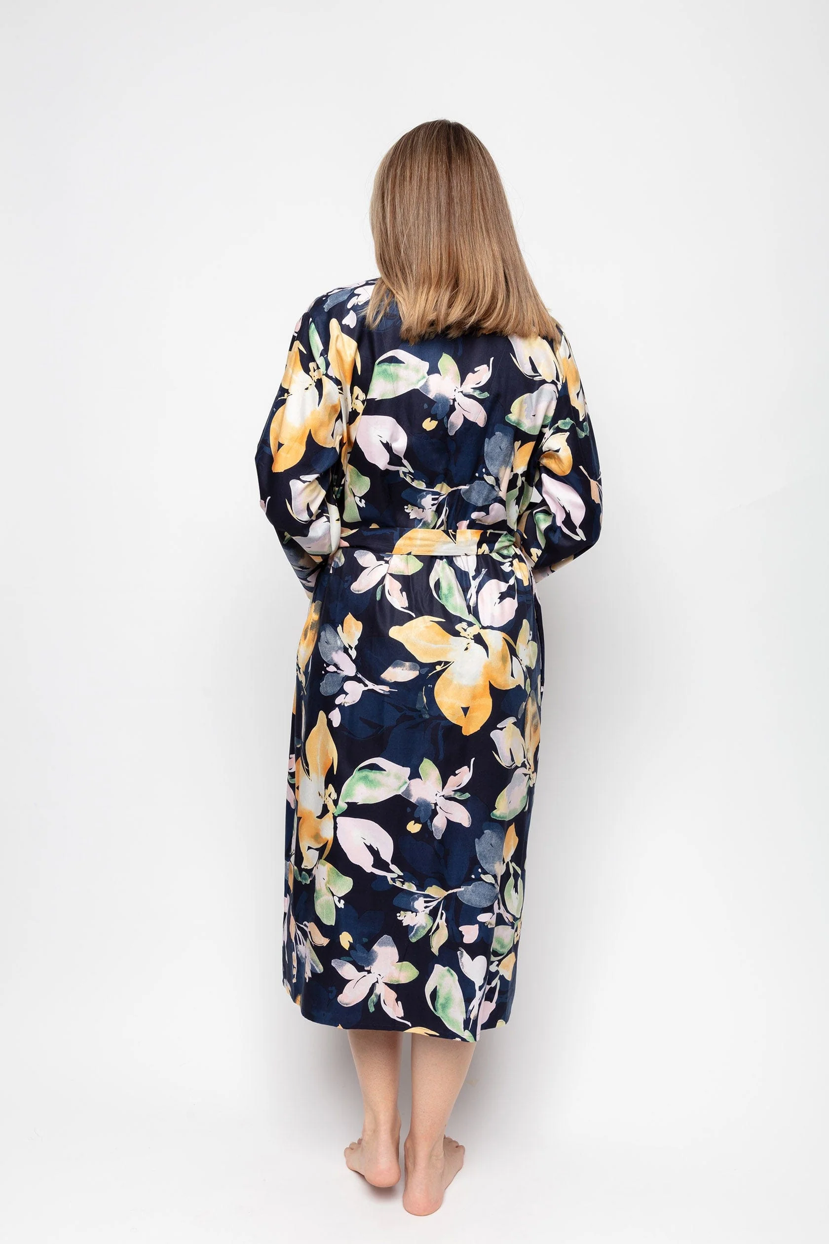 Estelle Floral Long Sleeve Long Dressing Gown - Image 3