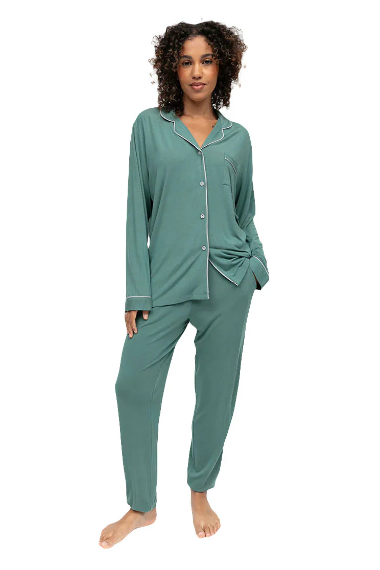 Kallie Jersey Pyjama Set - Seafoam