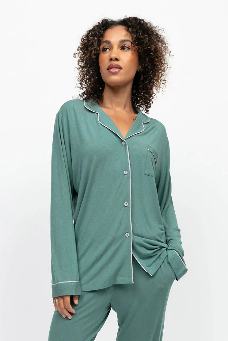 Kallie Jersey Pyjama Set - Seafoam - Image 3
