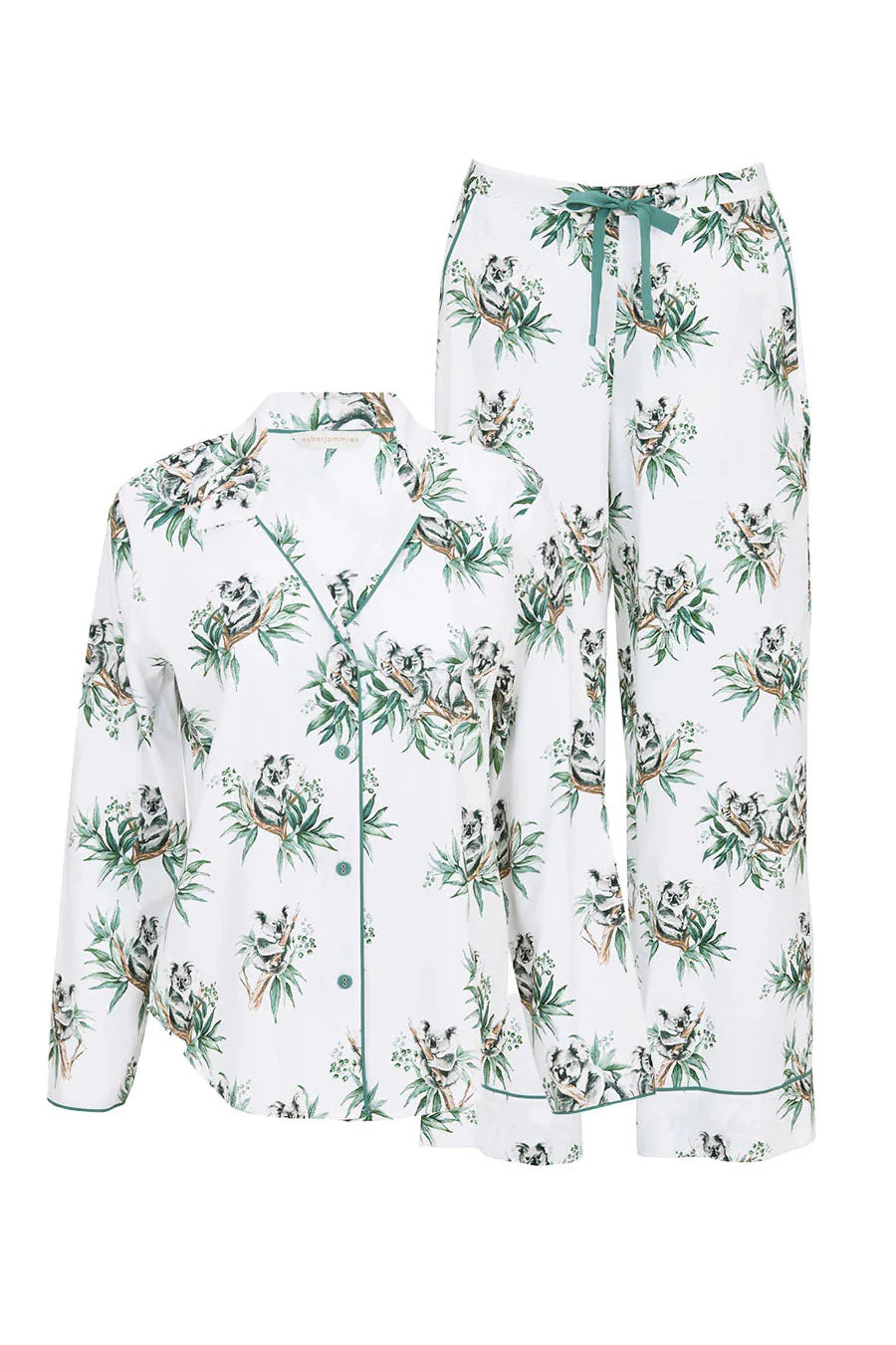 Kallie Koala Wide Leg Pyjama Set - White Mix