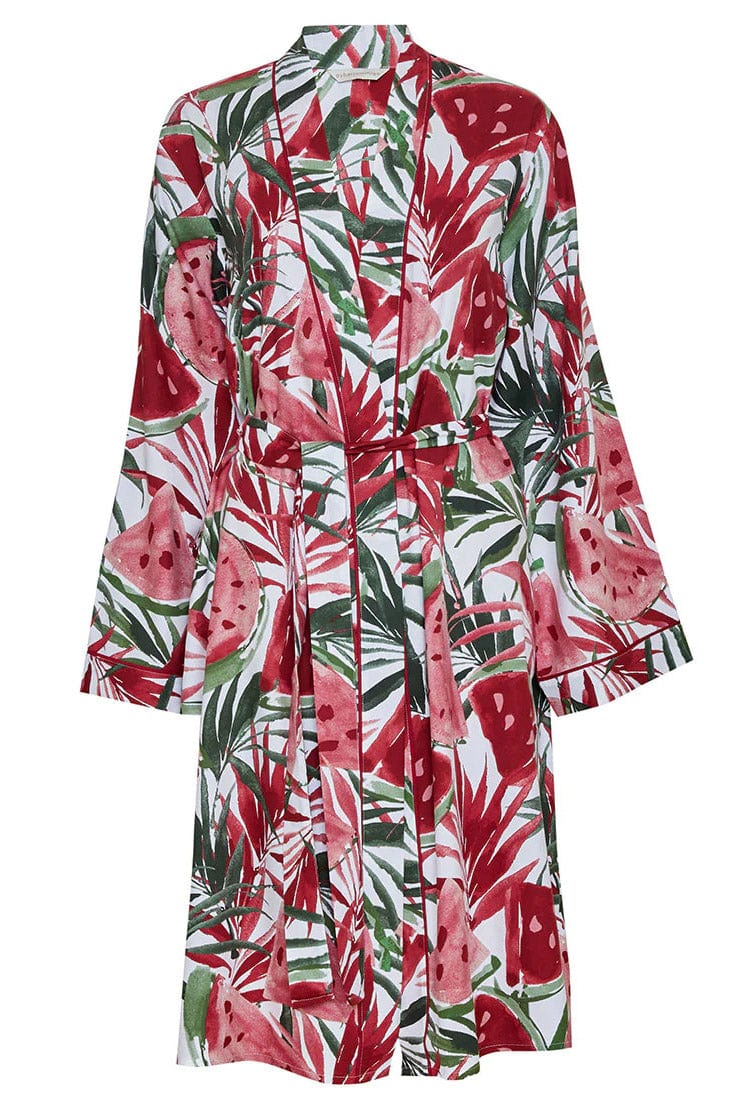Mel Watermelon Print Dressing Gown - Red