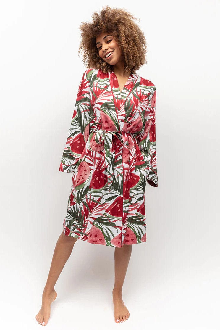 Mel Watermelon Print Dressing Gown - Red - Image 2