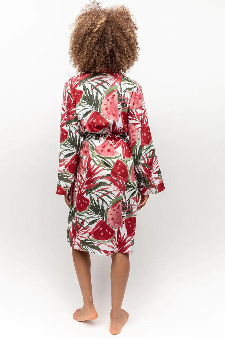 Mel Watermelon Print Dressing Gown - Red - Image 3