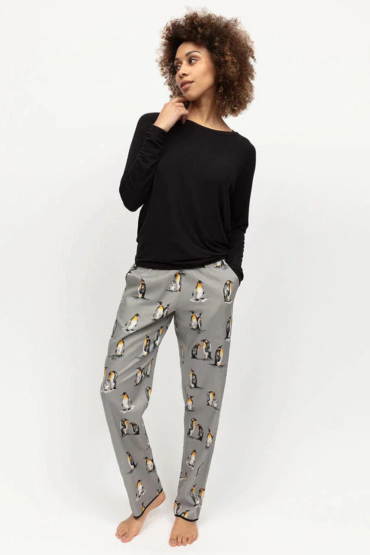 Parker Slouch Jersey Pyjama Top - Black - Image 7