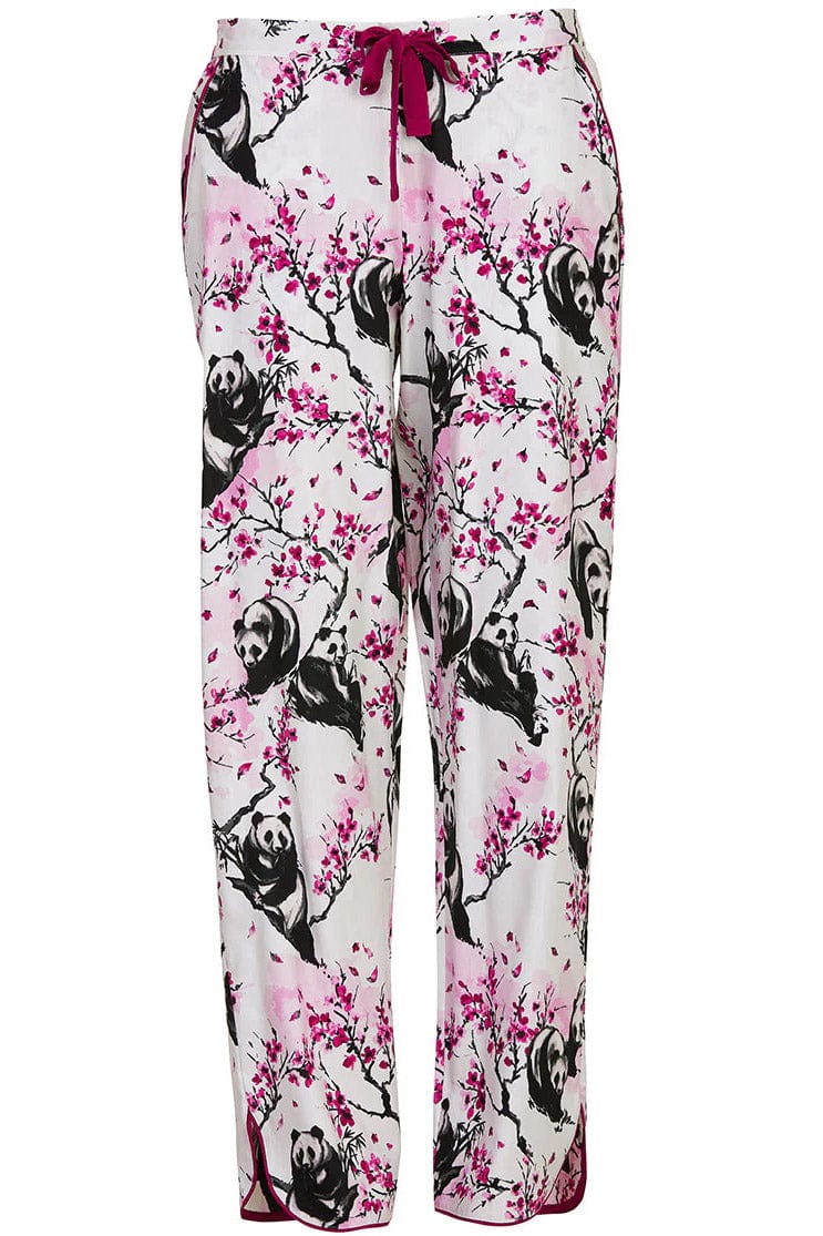 Penelope Panda Print Pyjama Trousers - White