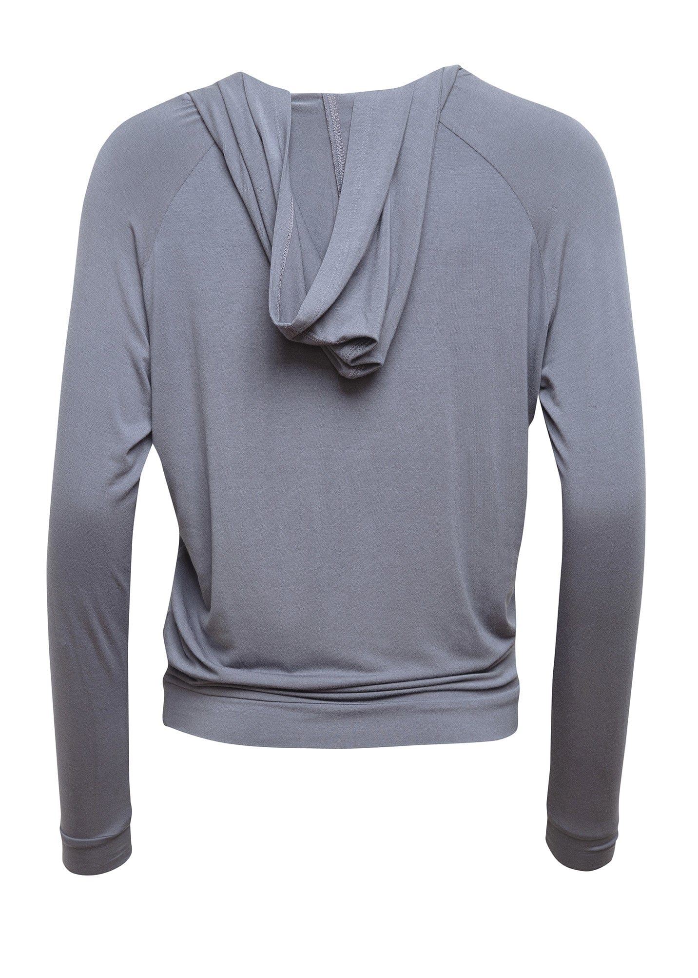 Rachel Plain Jersey Lightweight Hoodie - Grey - Image 2