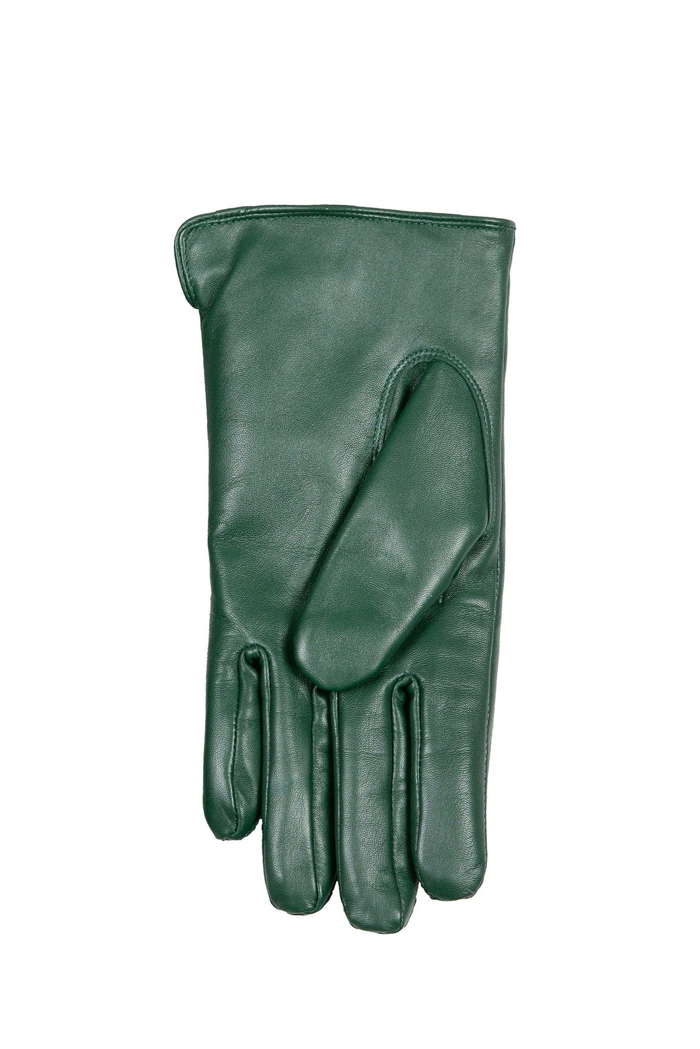Faux Fur-Lined Touchscreen Leather Gloves - Forest - Image 5