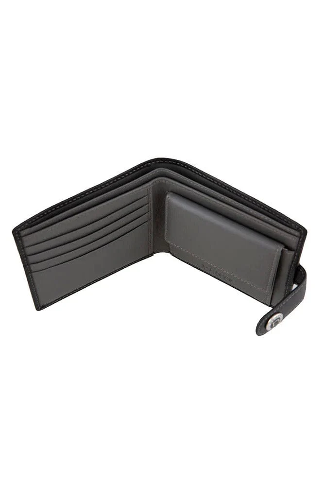 RFID Protected Leather Wallet - Black/Slate - Image 3
