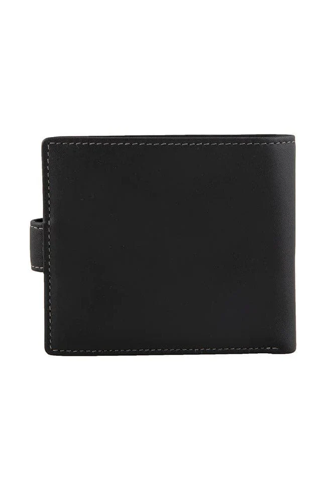 RFID Protected Leather Wallet - Black/Slate - Image 5