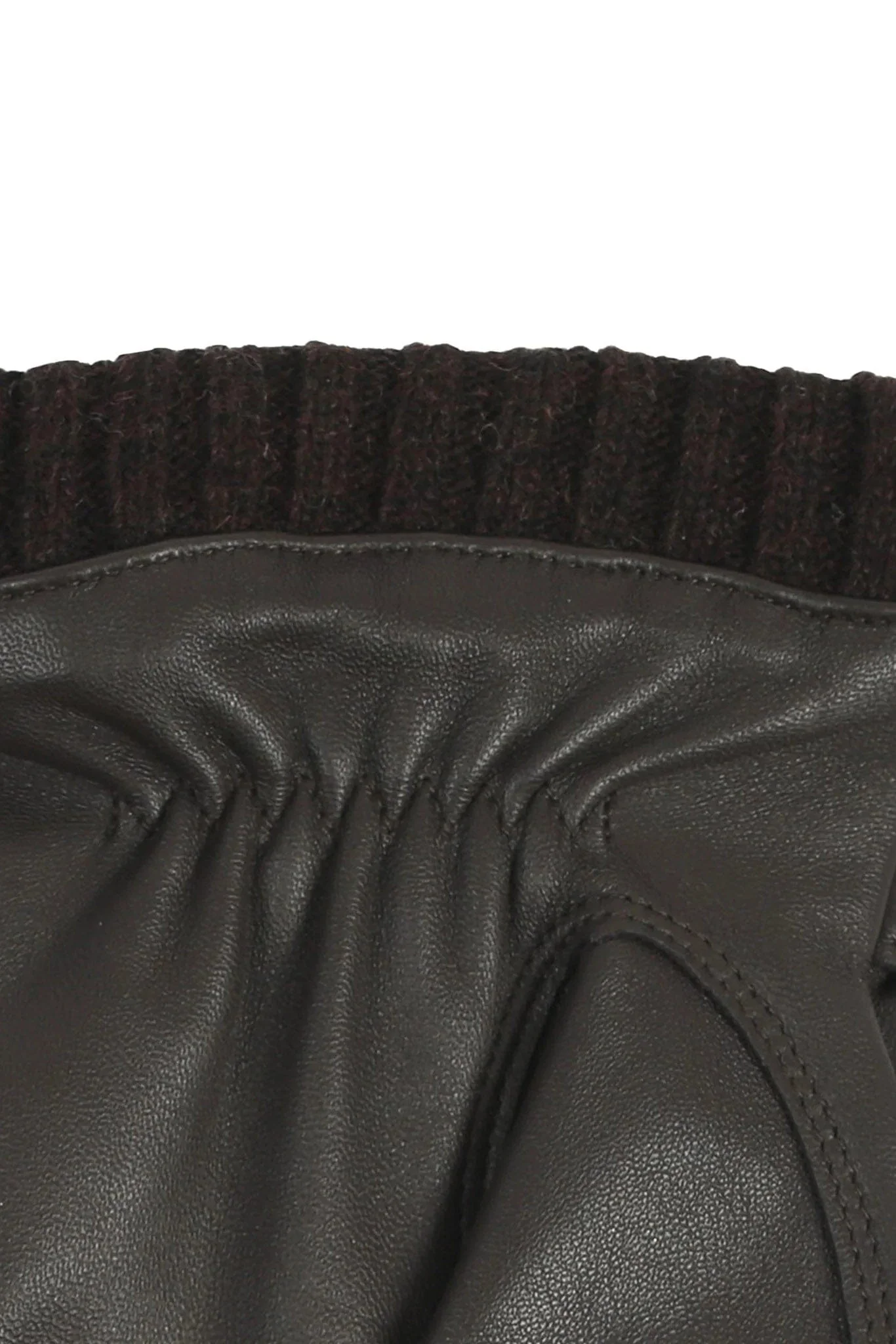 Sherborne Leather Gloves with Stitch Detail - Brown - Image 6