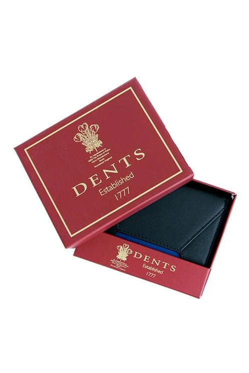 Smooth Leather Card RFID Holder - Black/Royal Blue - Image 3