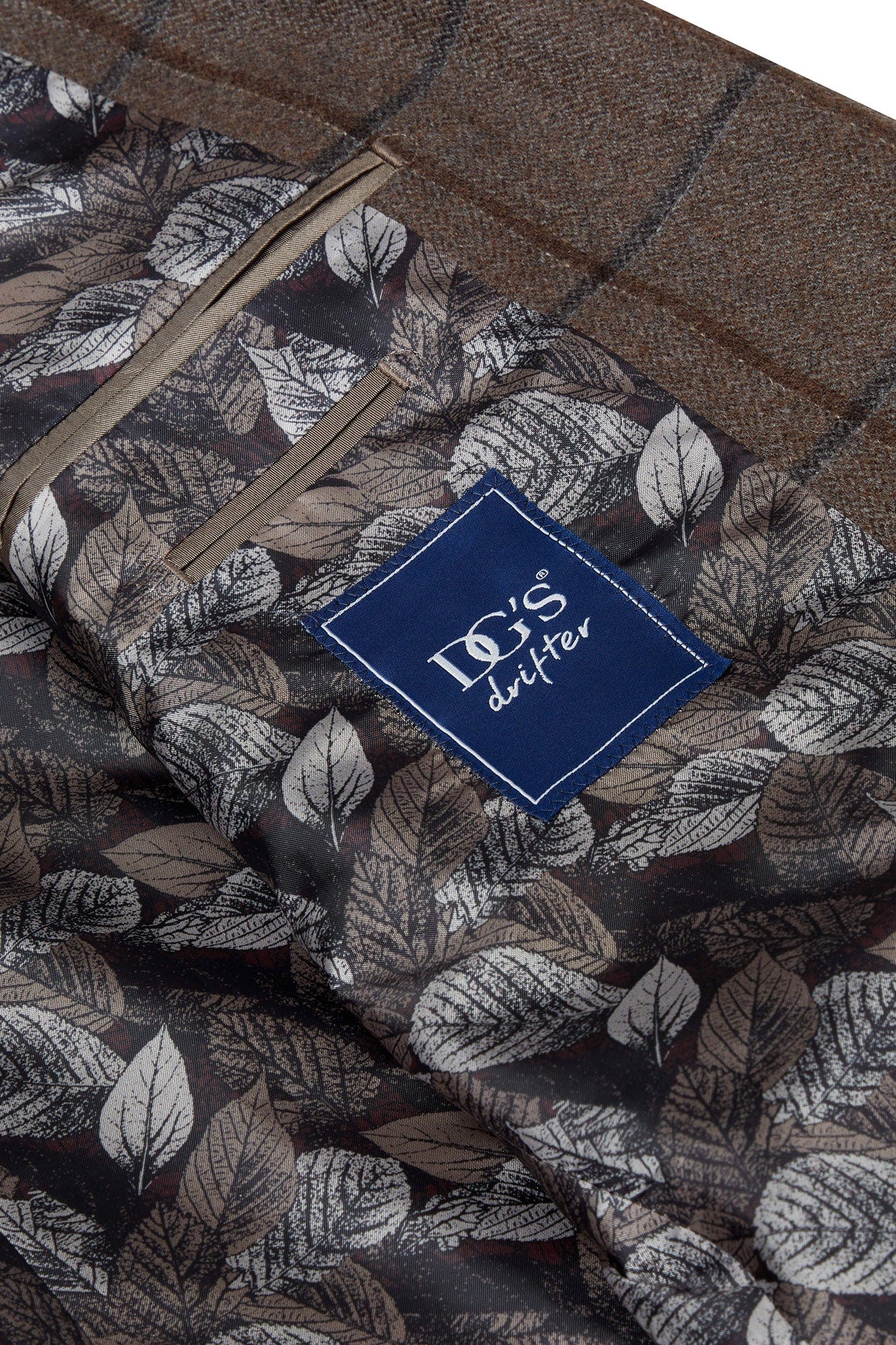 Bordeaux Check Jacket - Brown/Navy - Image 3