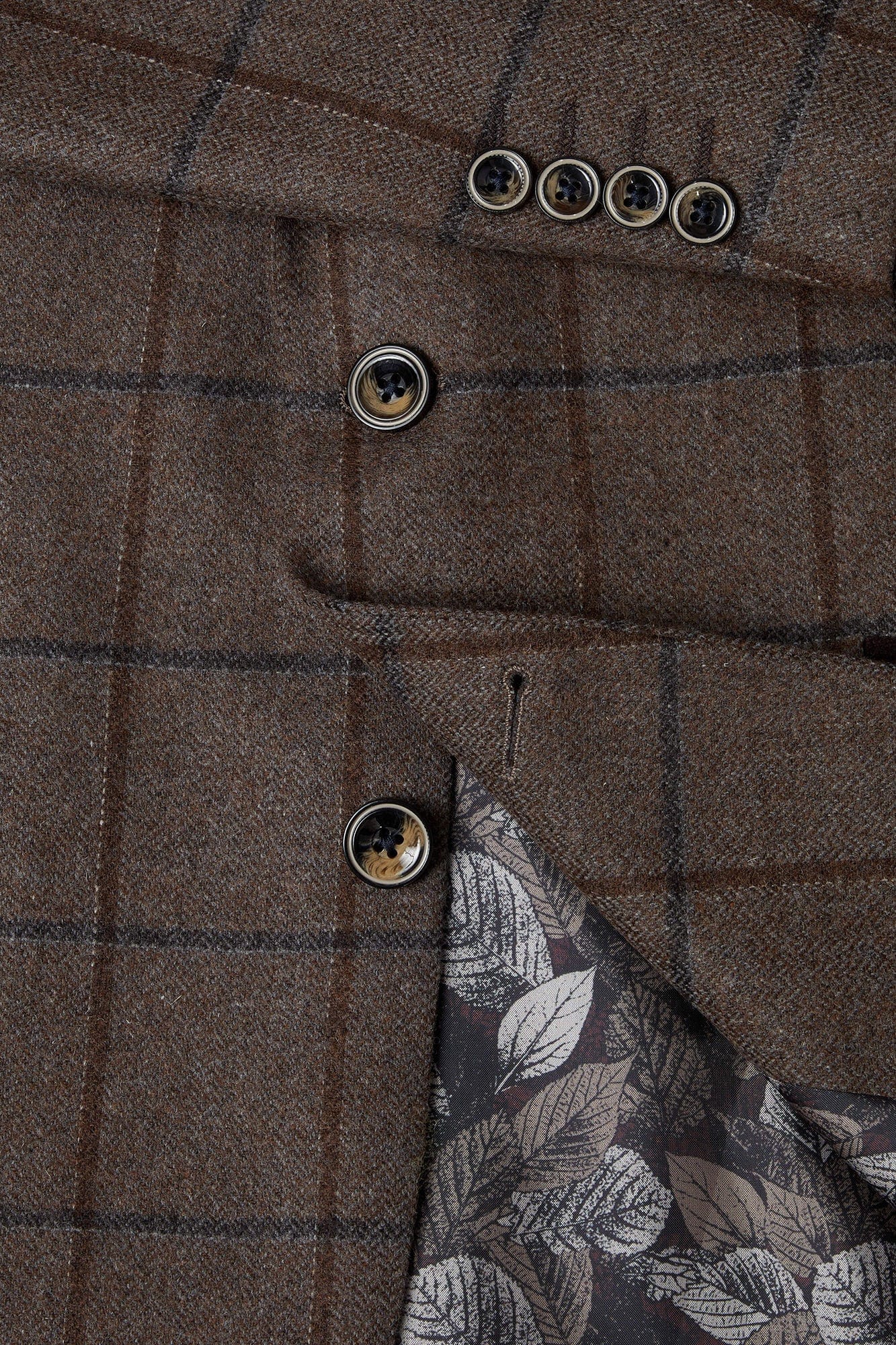 Bordeaux Check Jacket - Brown/Navy - Image 4