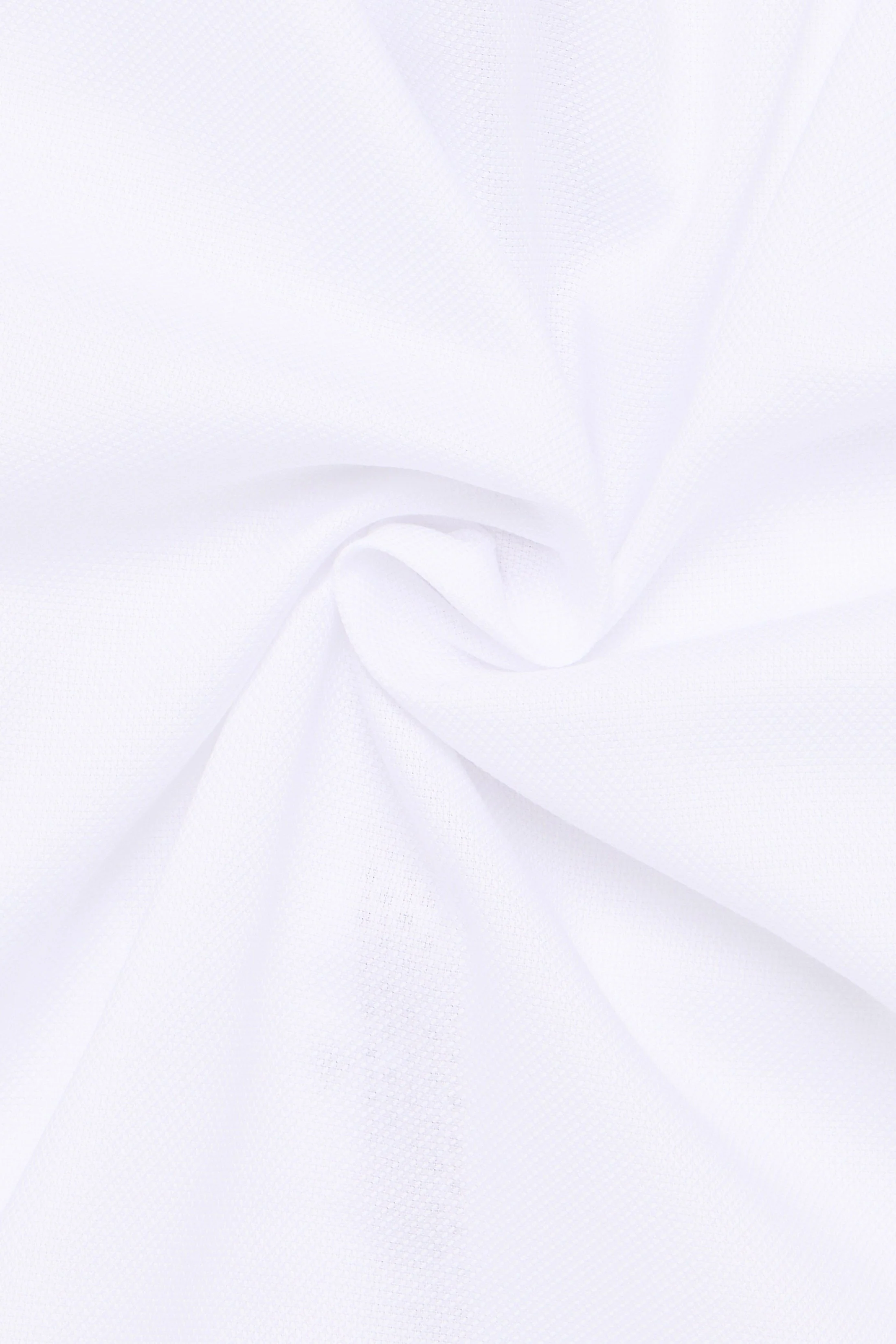 Modern Fit Micro Texture Shirt with Trim - White - Image 3