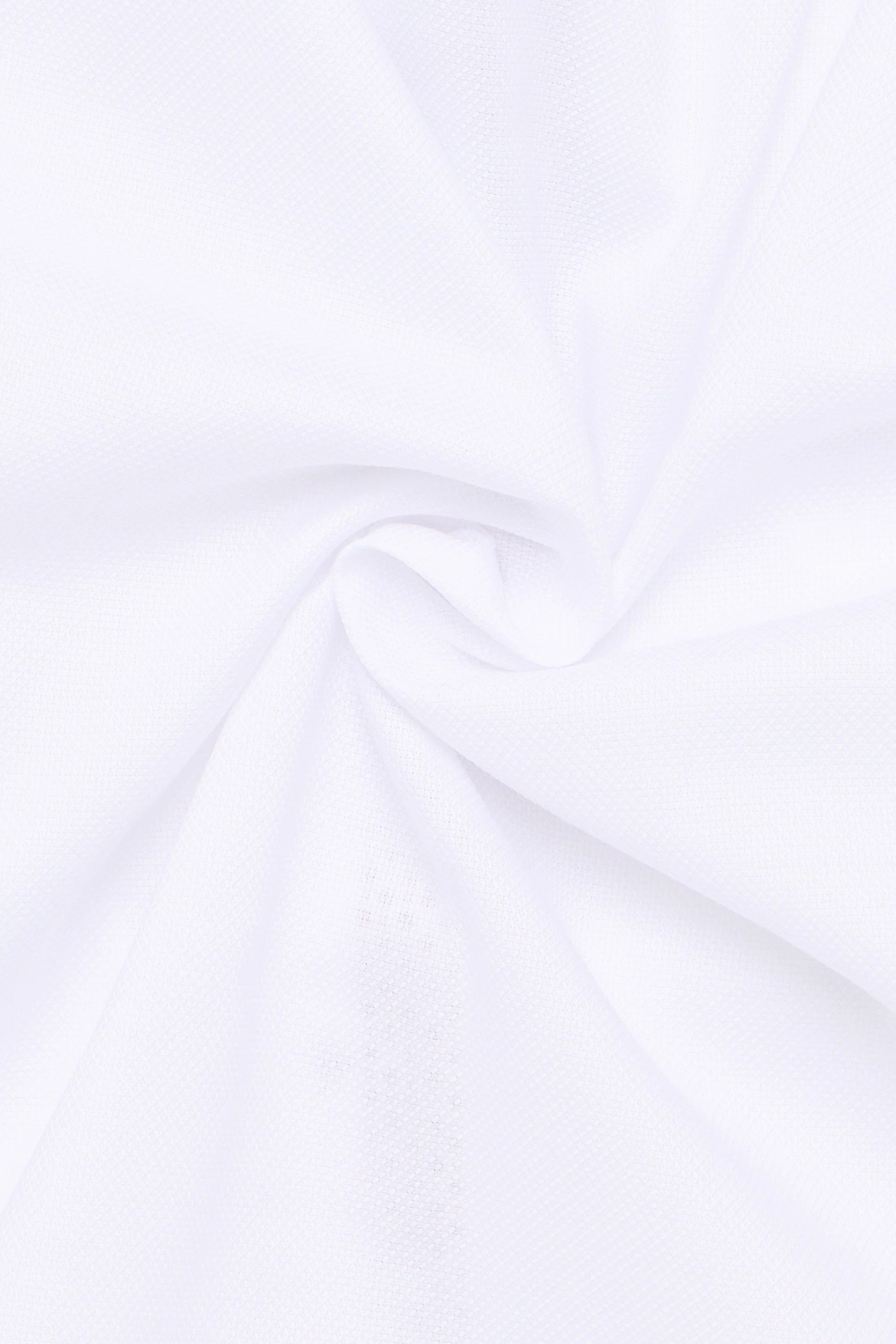 Modern Fit Micro Texture Shirt with Trim - White - Image 6