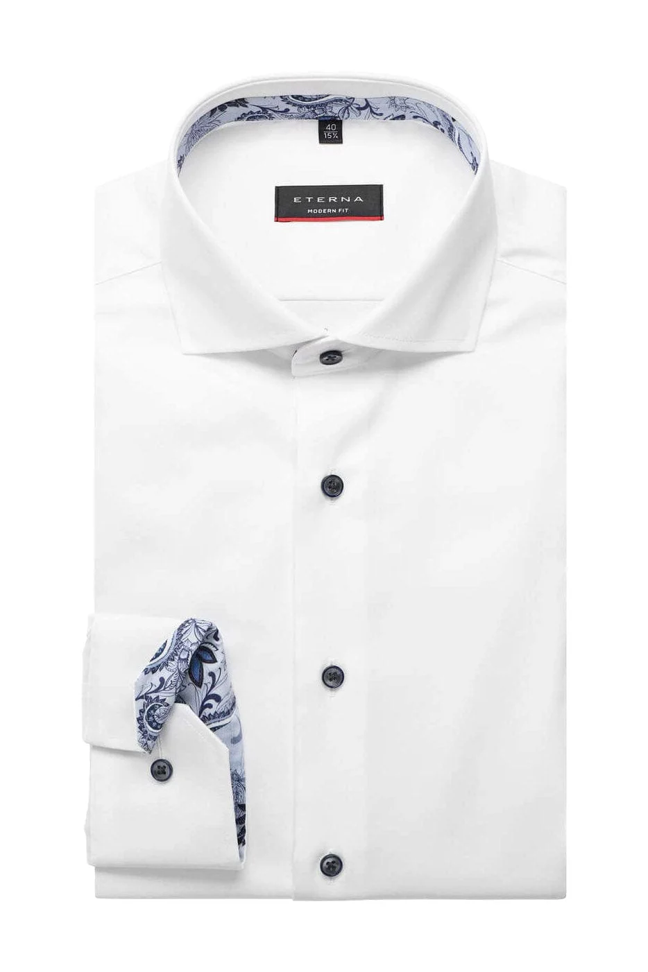 Modern Fit Performance Long Sleeve Shirt - White