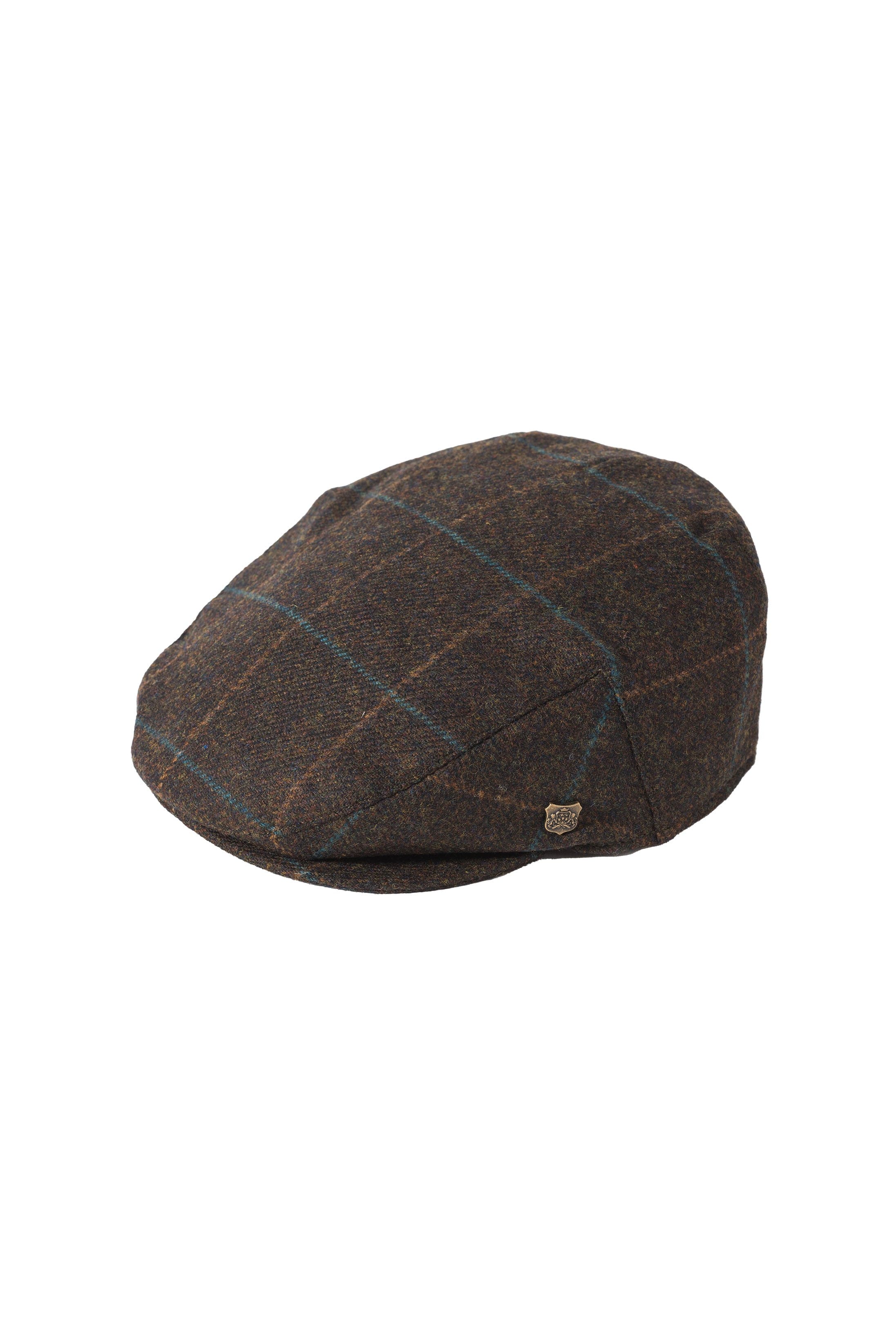 Cambridge British Wool Flat Cap - Brown/Multi