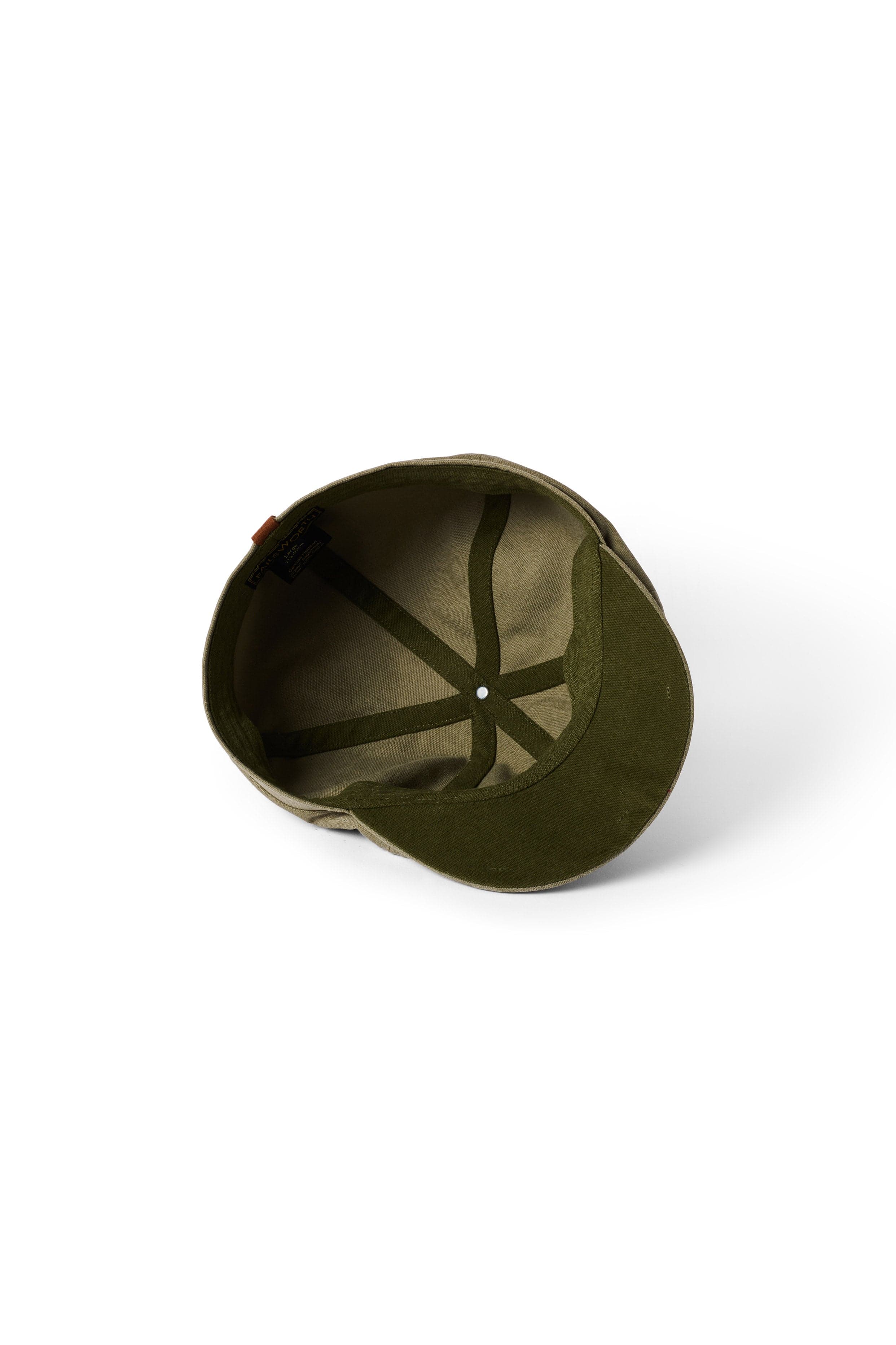 Hudson Cotton Canvas Newsboy Cap - Sage/Khaki - Image 2