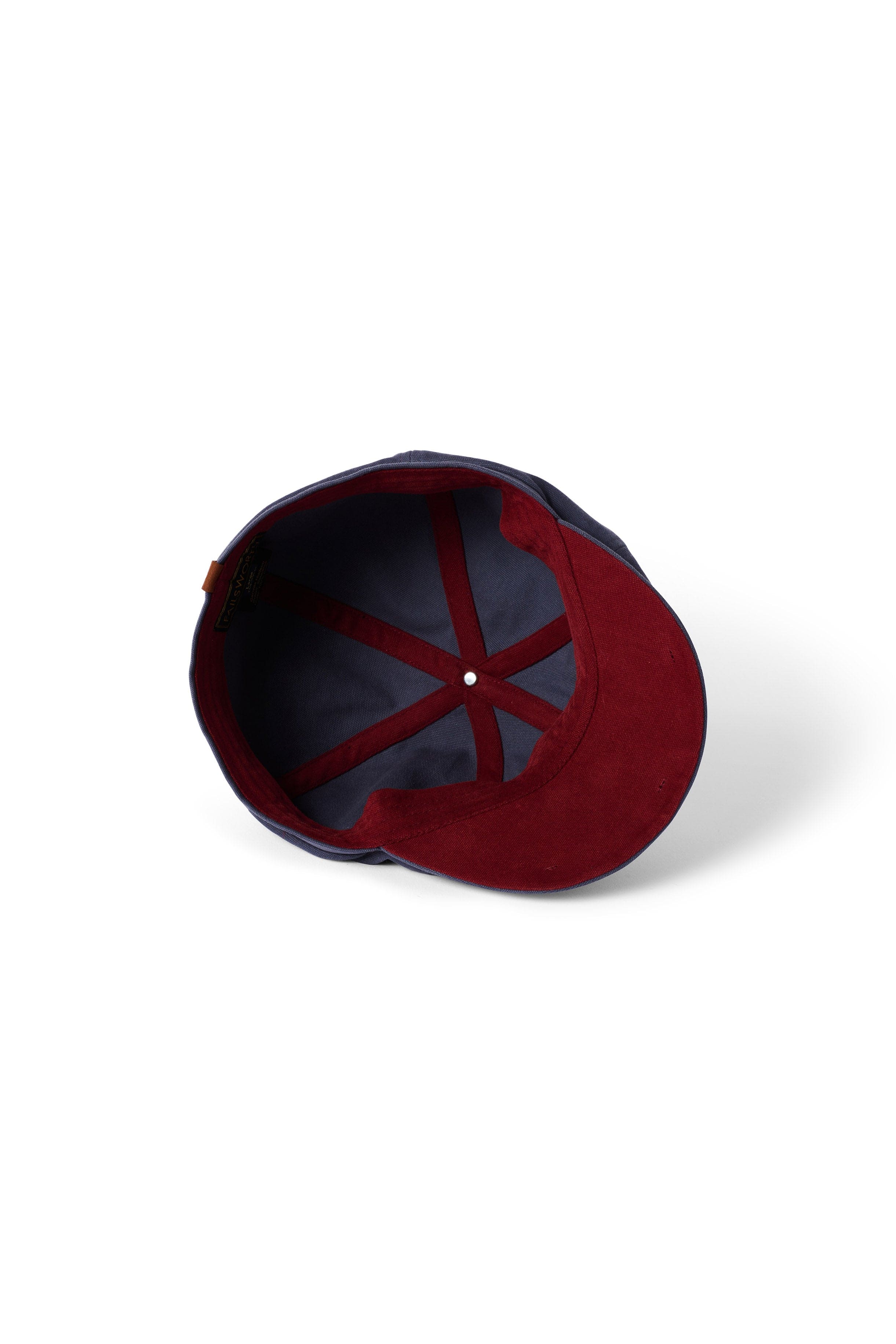 Hudson Cotton Canvas Newsboy Cap - Slate/Brick - Image 2