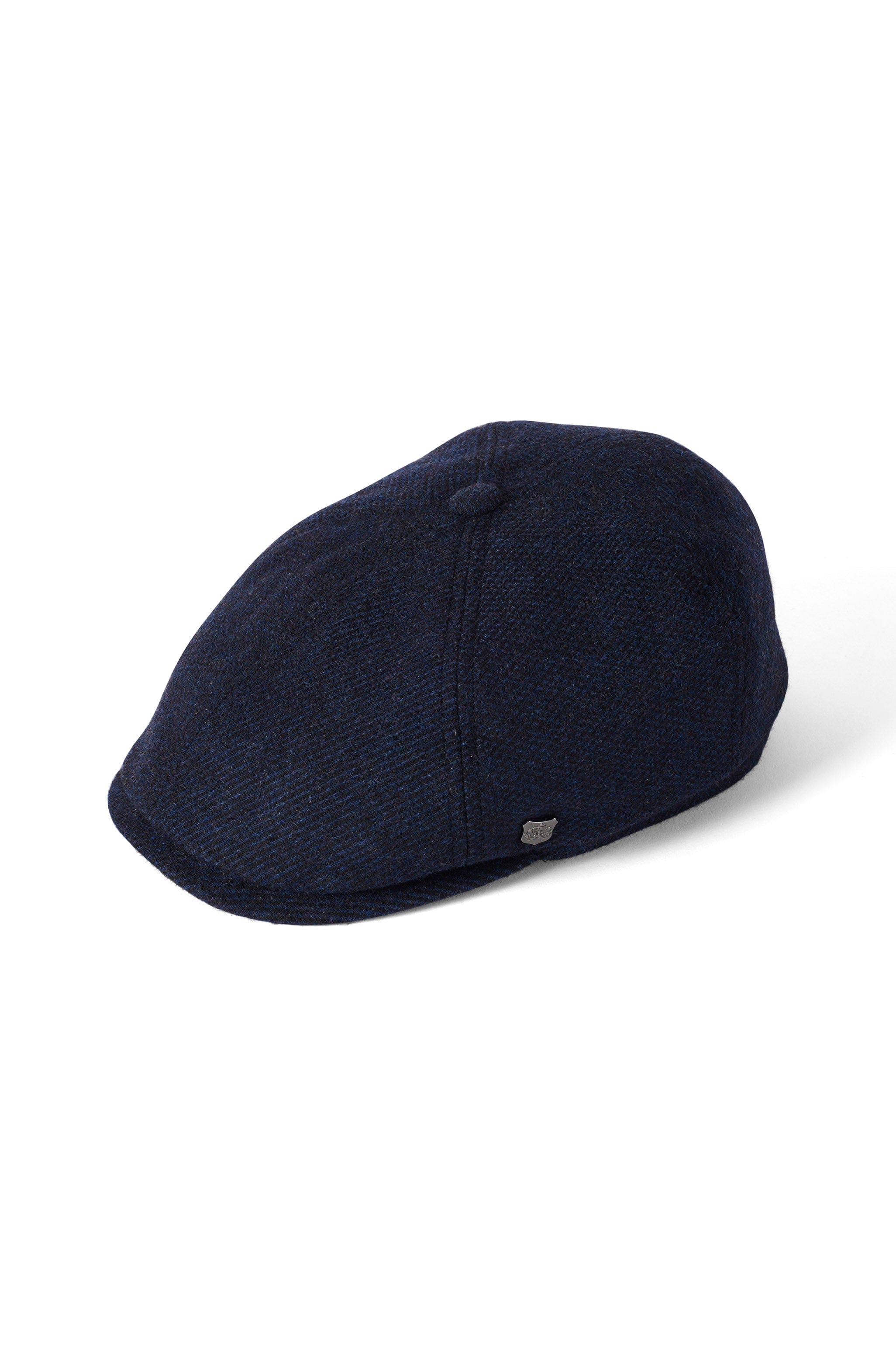 Hudson Wool Mix Newsboy Cap - Blue