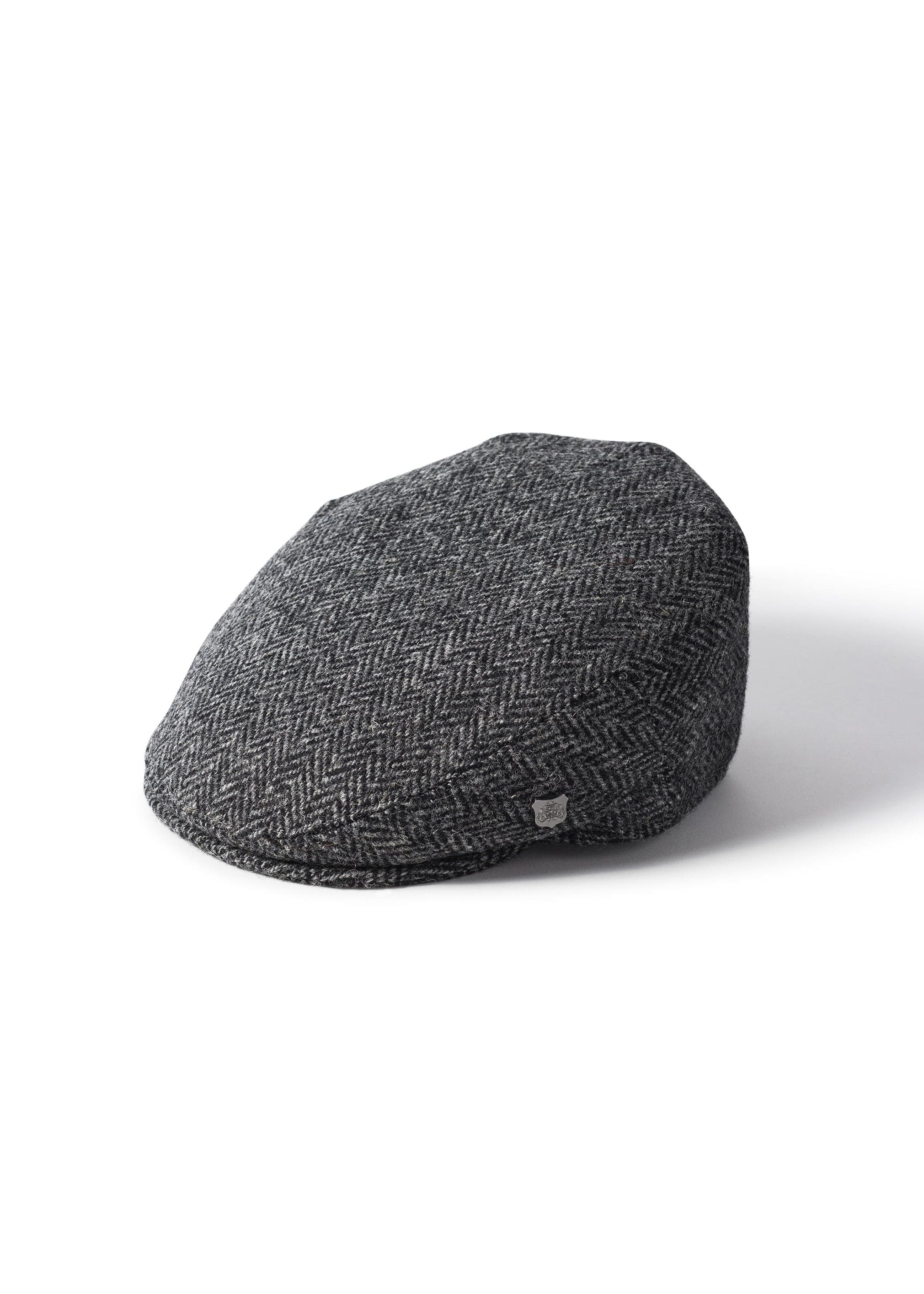 Stornoway Harris Tweed Flat Cap - Grey
