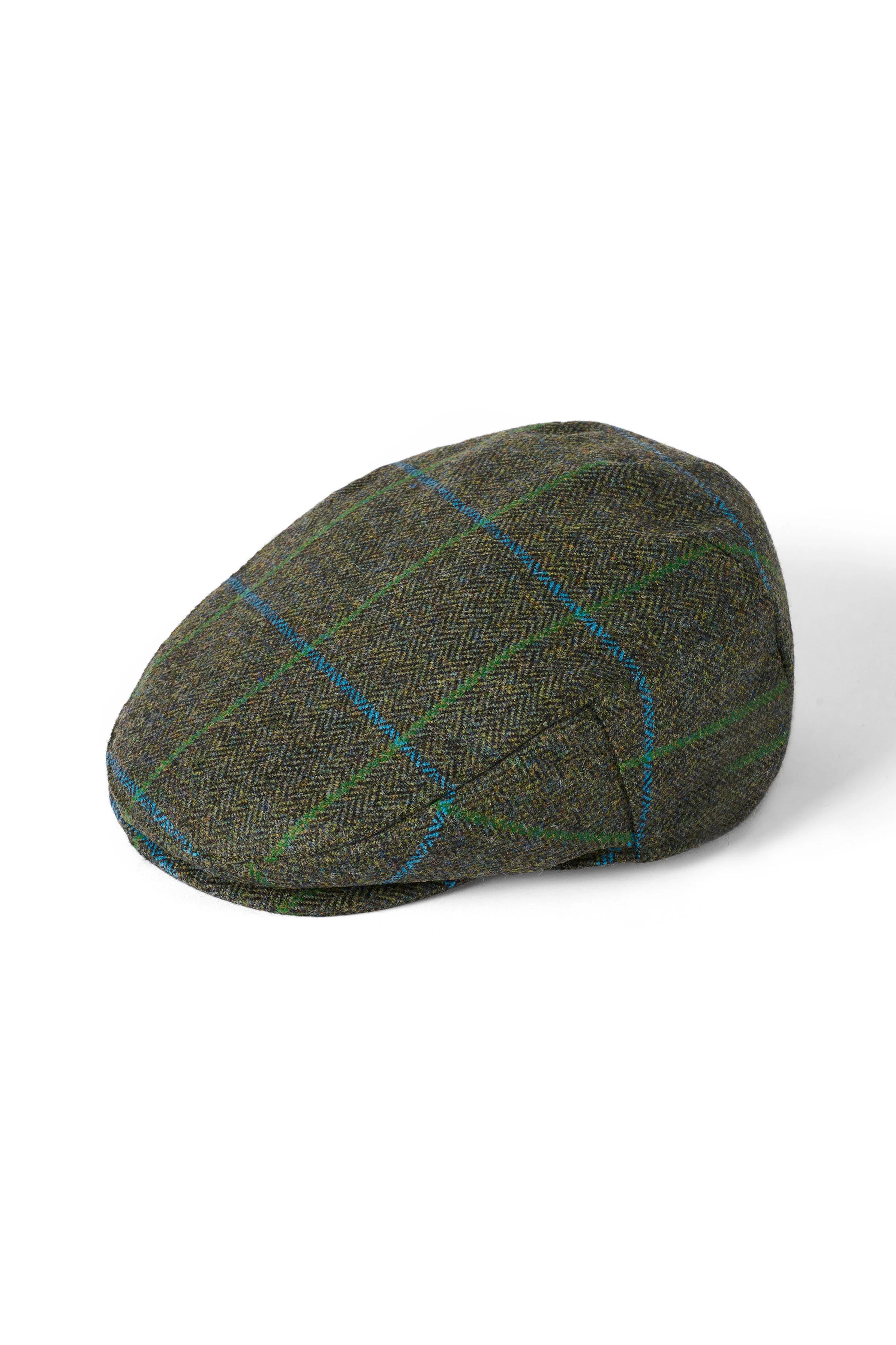 Tweed Porelle Waterproof Cap - Green/Blue