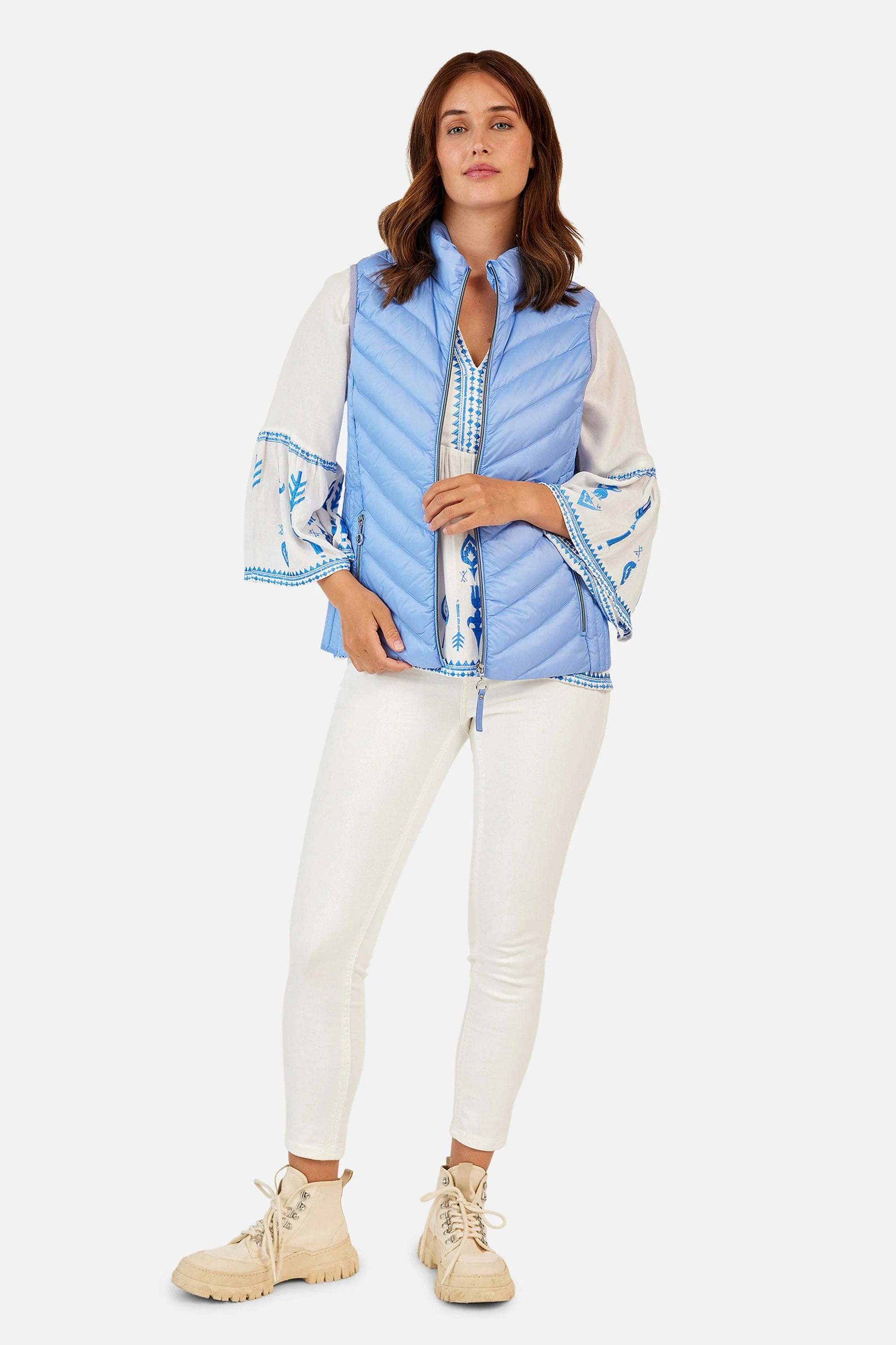 Lightweight Down Gilet - Palace Blue - Image 2